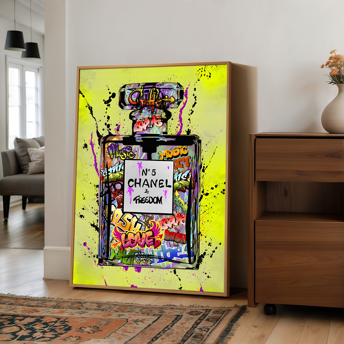 Affisch – Graffitikonst / N°5 CHANEL by Freedom / 02