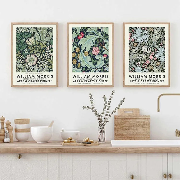 Affischer – WILLIAM MORRIS ARTS & CRAFTS PIONEER / Set om 3