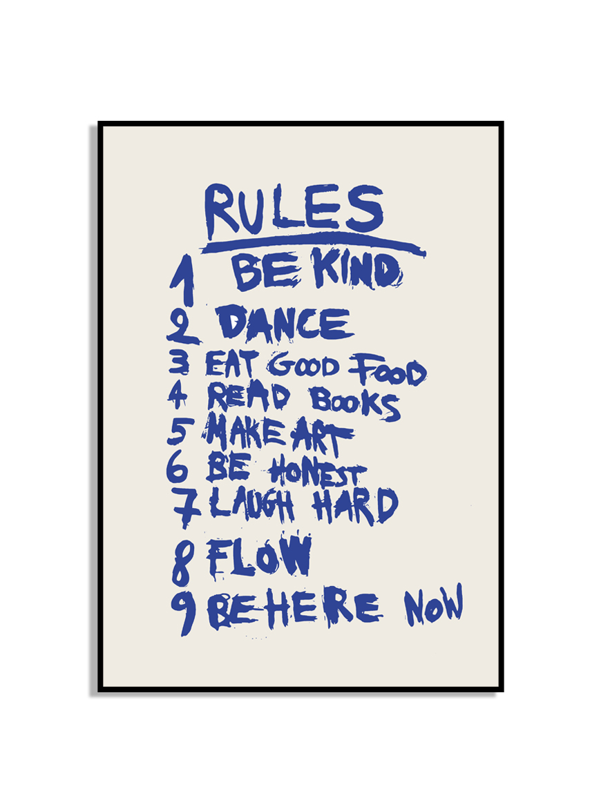 Affisch – RULES
