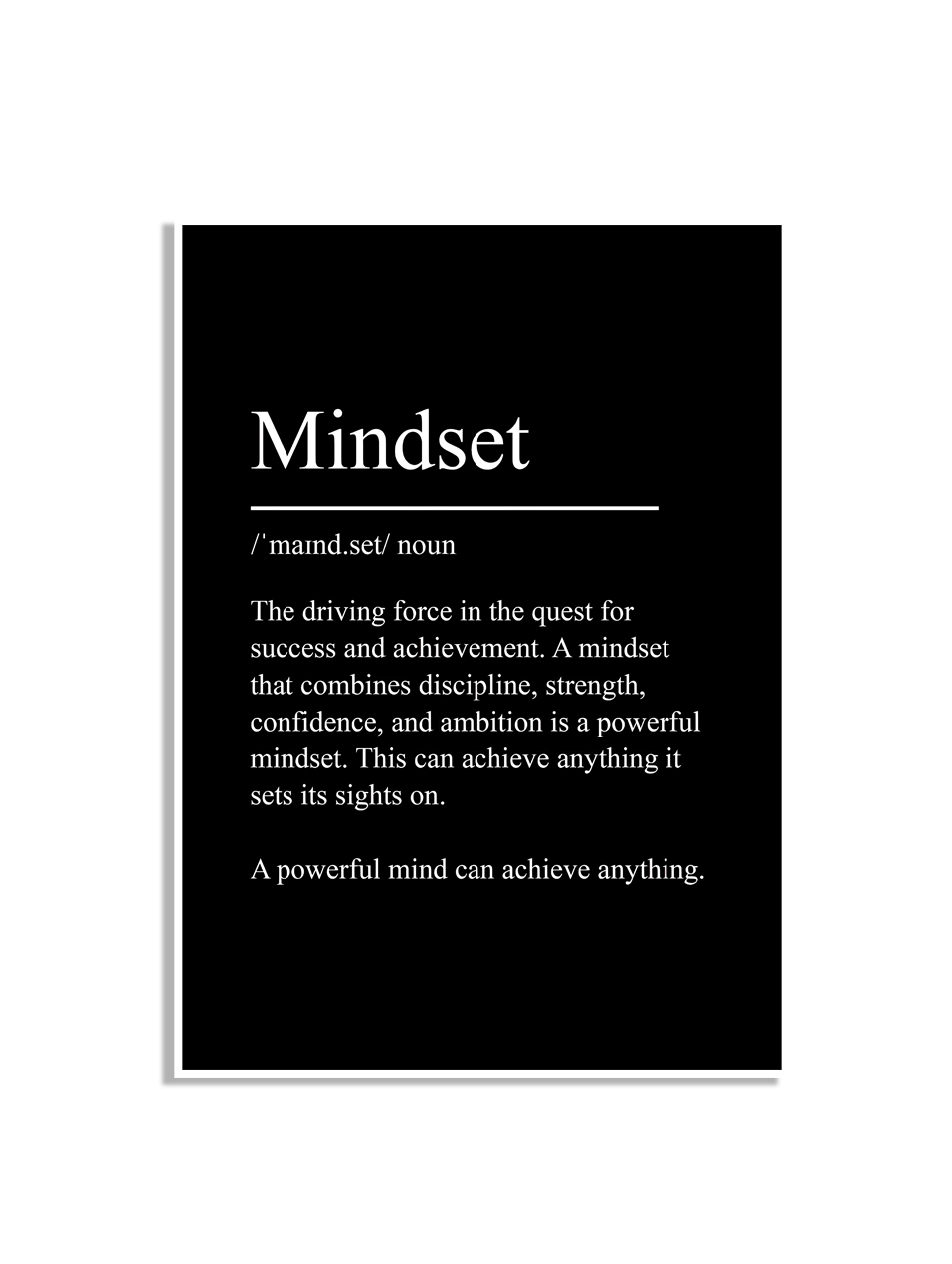 Affisch – Mindset