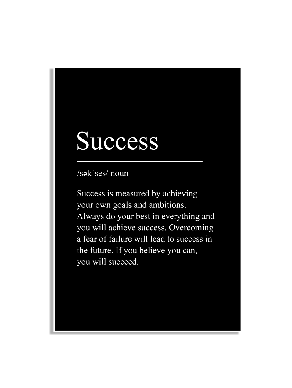 Affisch – Success / noun