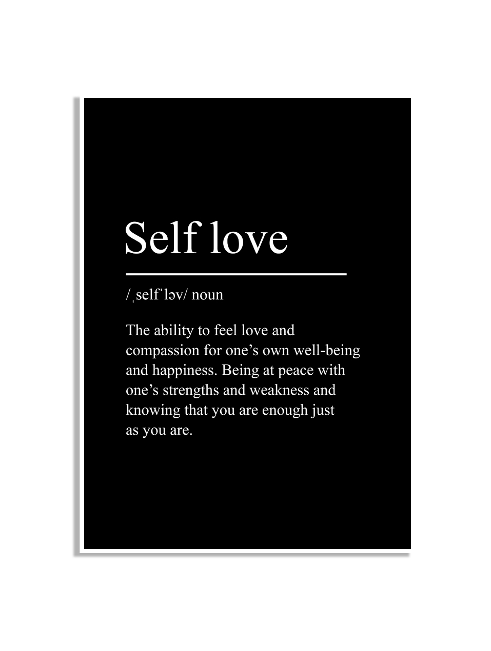 Affisch – Self love