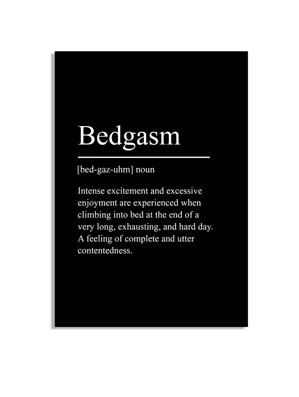 Affisch – Bedgasm