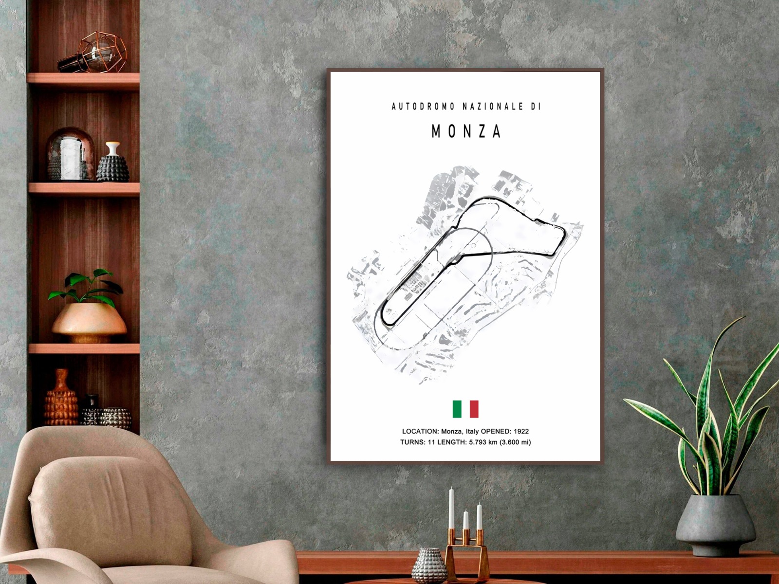 Affisch – AUTODROMO NAZIONALE D1 / MONZA