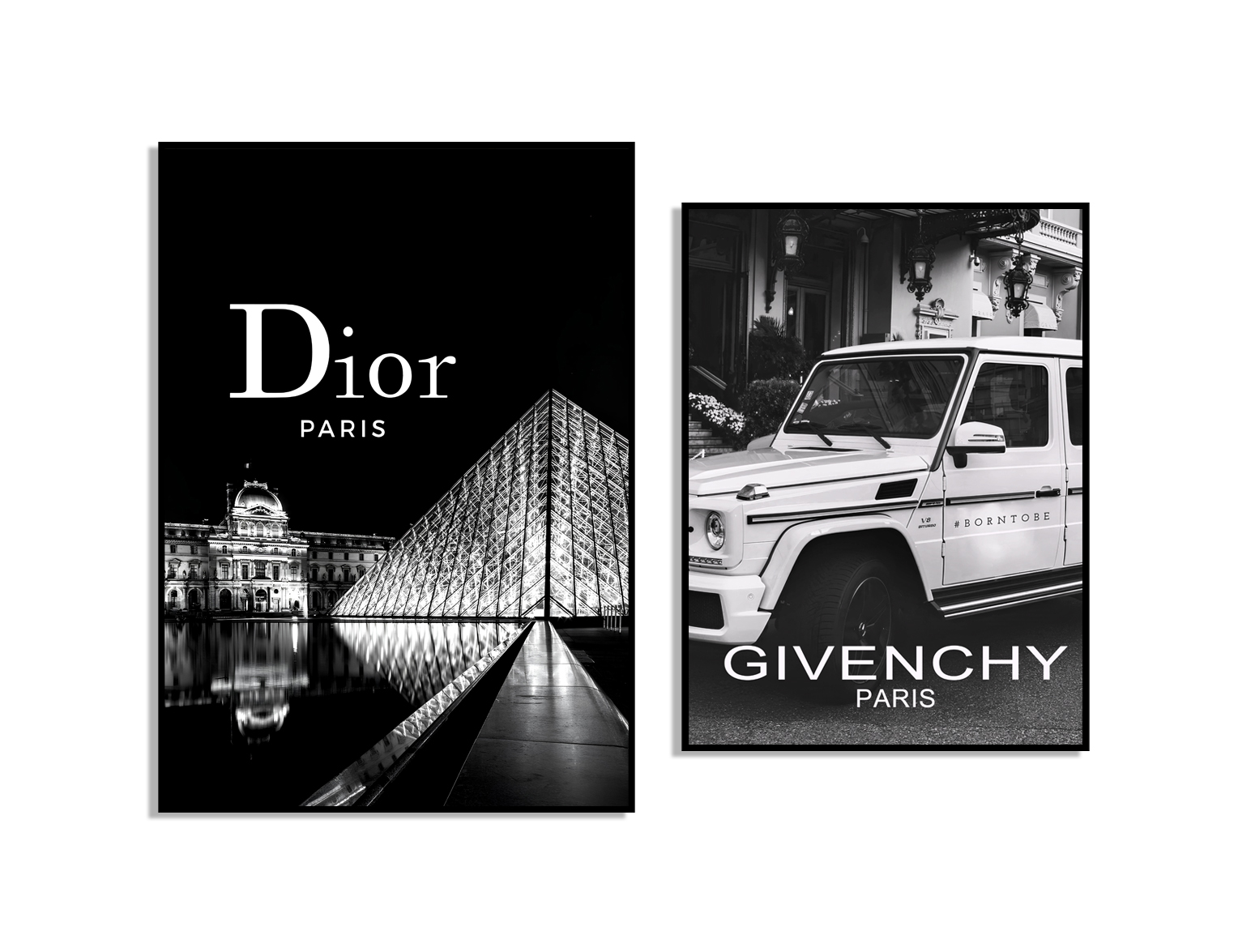 Affisch – Dior Paris / GIVENCHY PARIS / Sats om 2