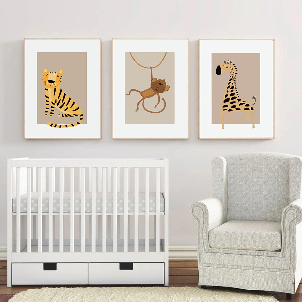 Posters – Nordic Kids sovrumsinredning / Set med 3