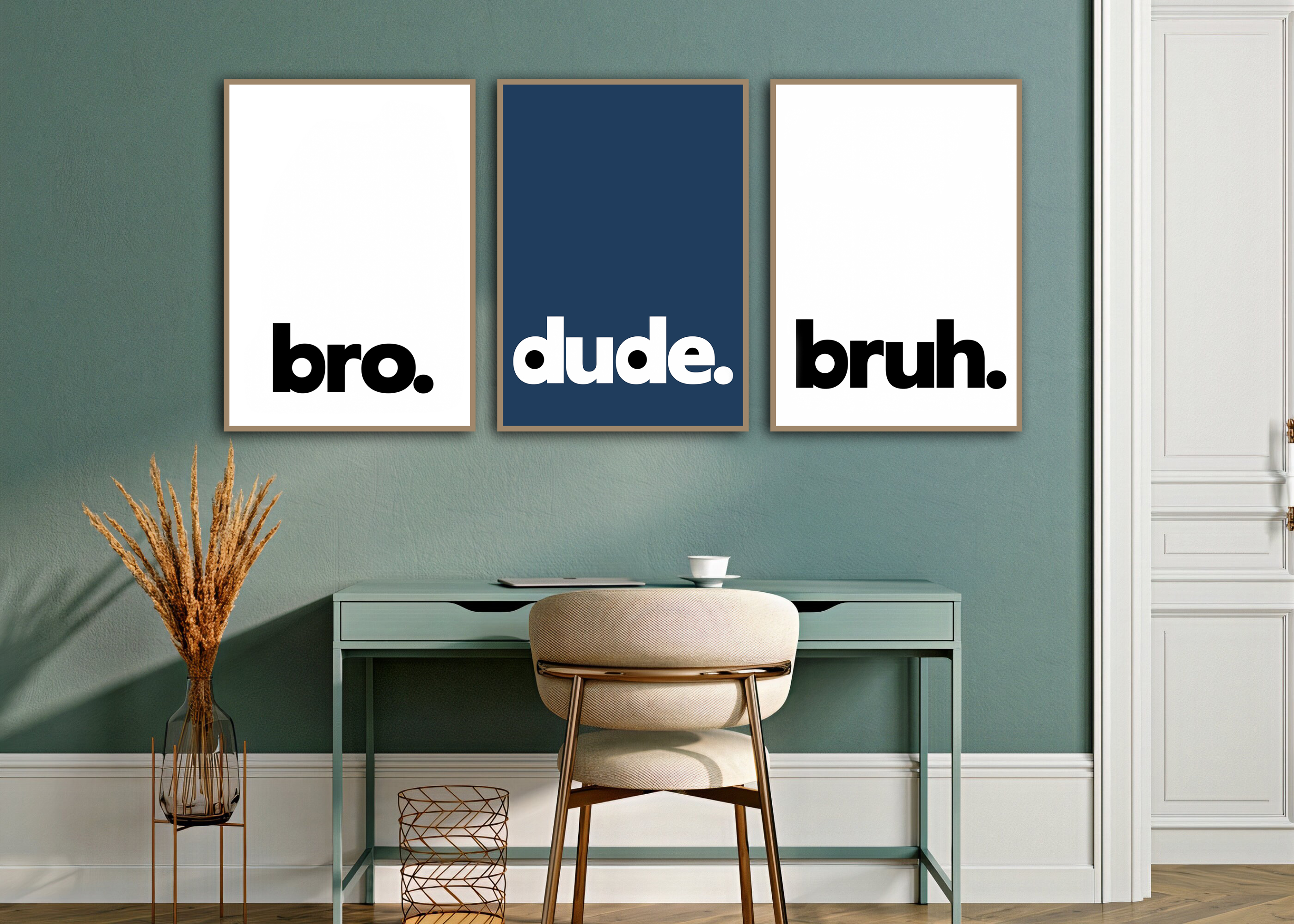 Affischer - Bro, Dude, Bruh / Set om 3