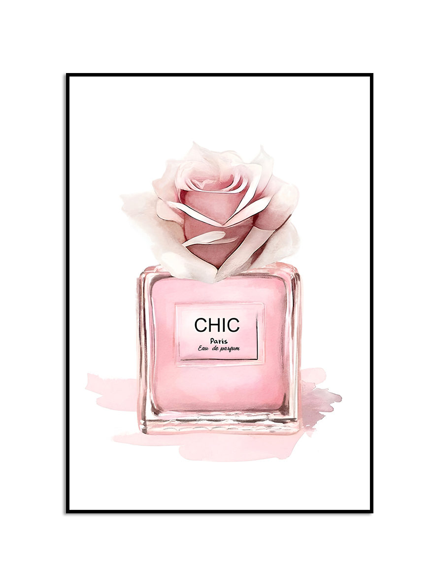 Chic Parfymflaska Affisch