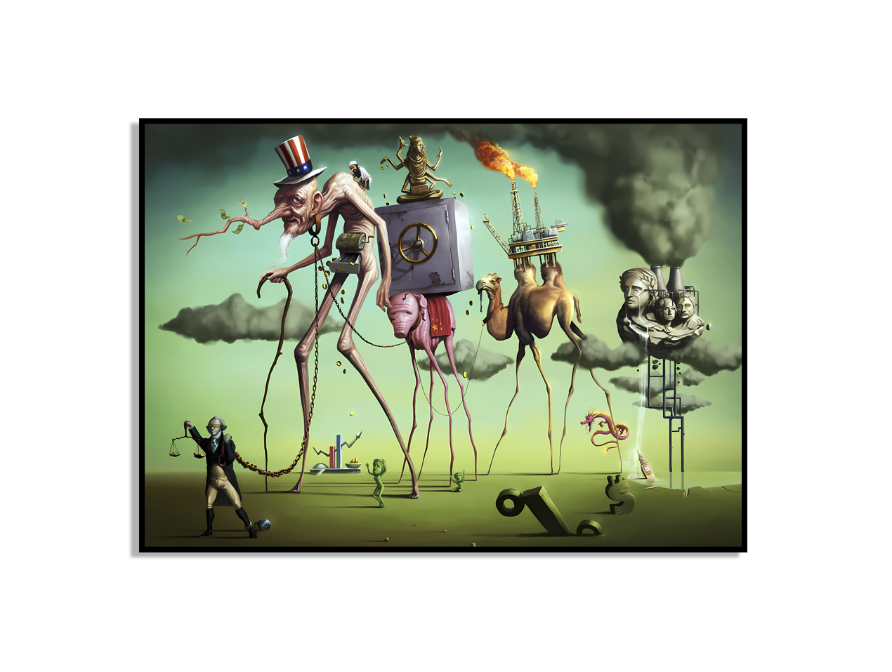 Surrealistisk affisch av Salvador Dalí