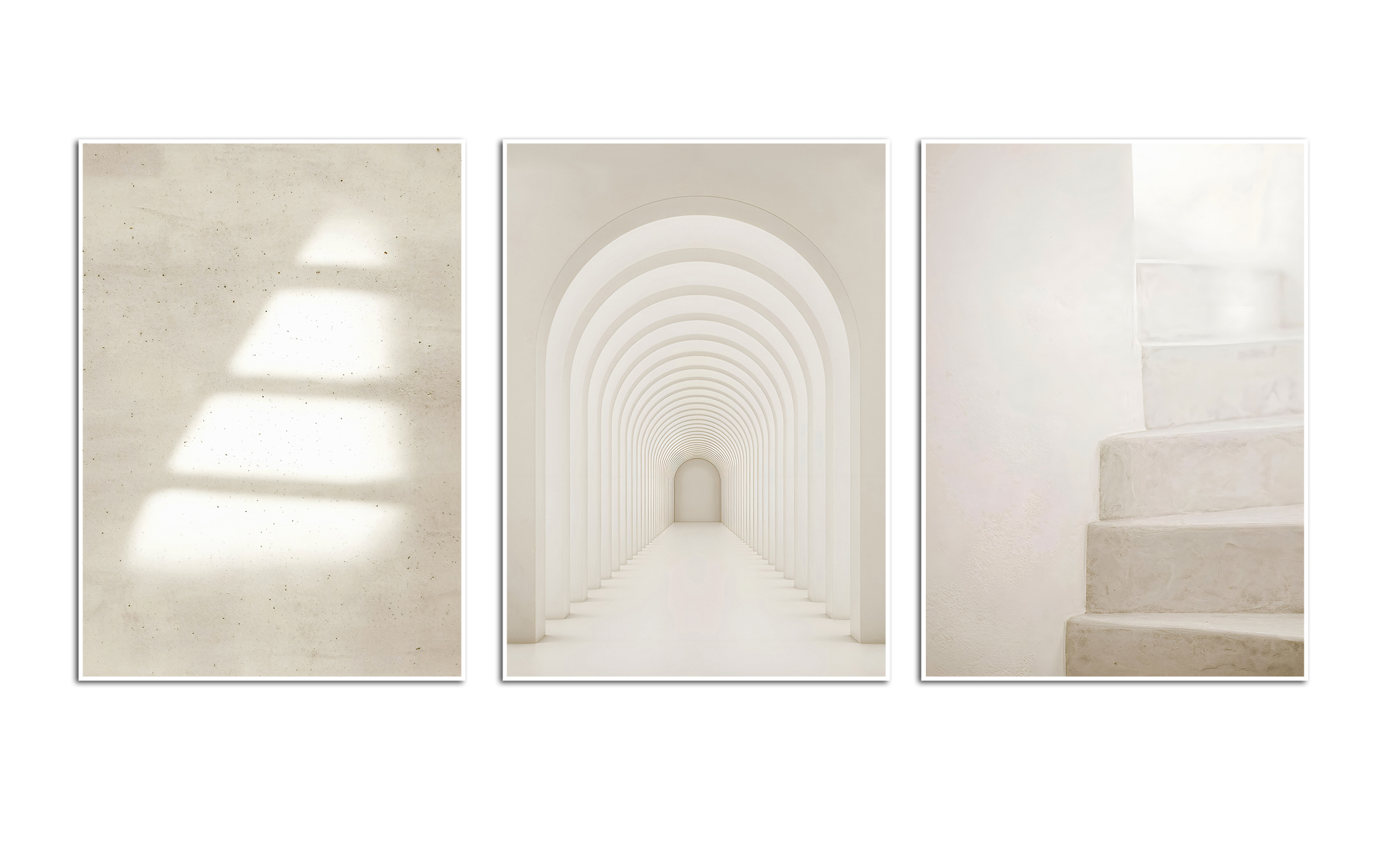 Minimalistisk Arkitekturväggaffisch Set om 3