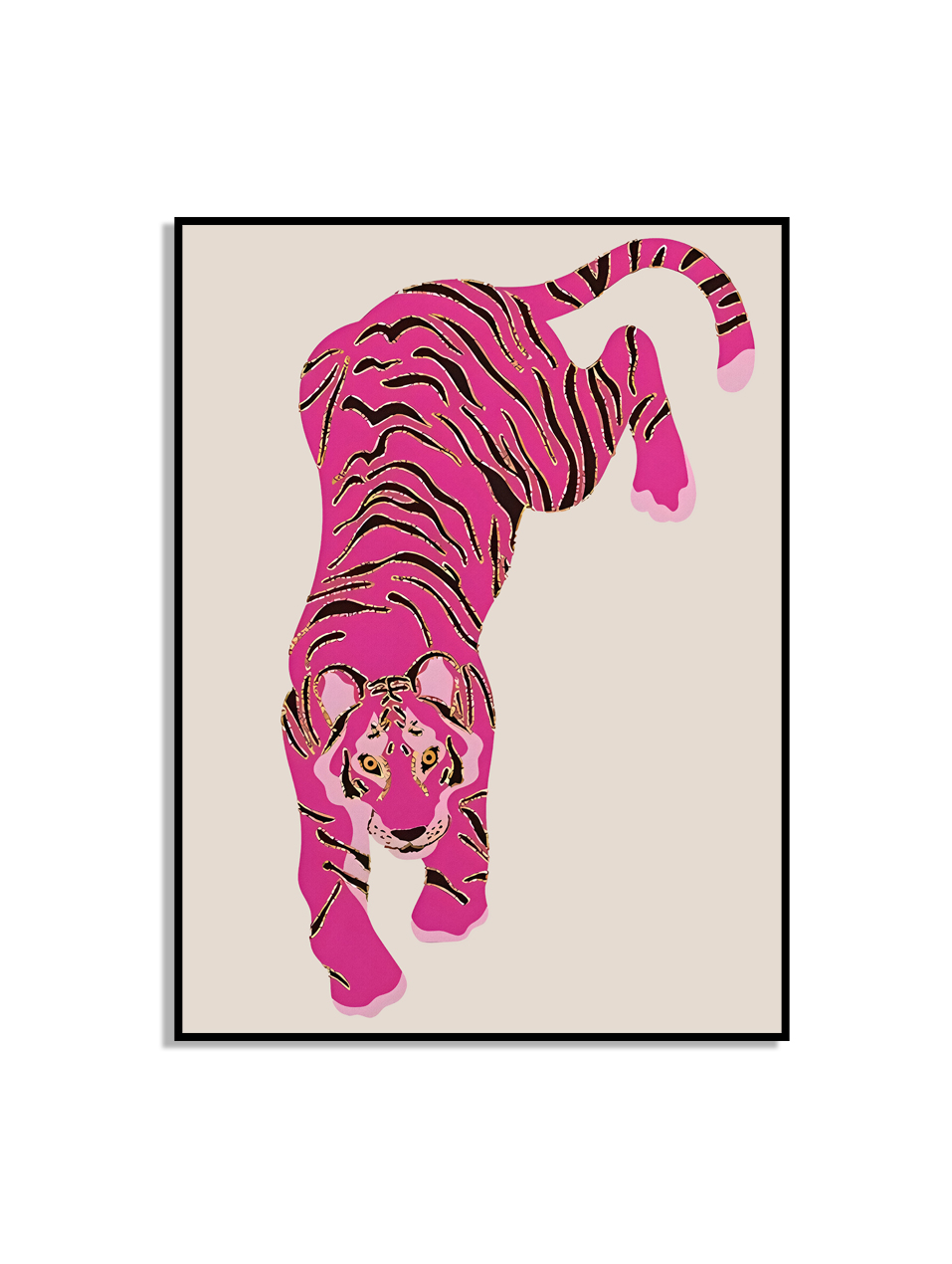 Rosa Tiger Poster