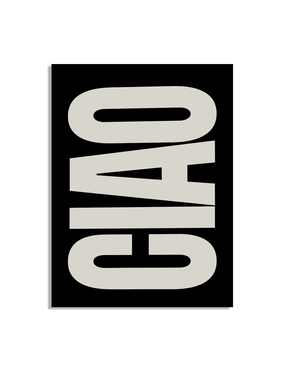 Typografi Ciao Affisch
