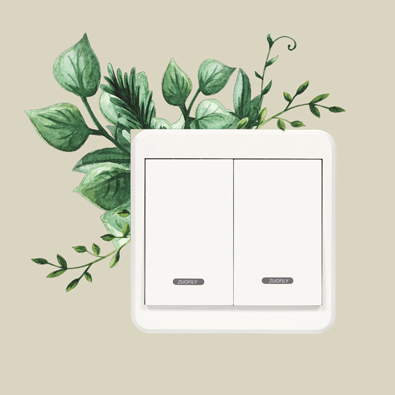 Switch-dekal - Mörkgröna blad