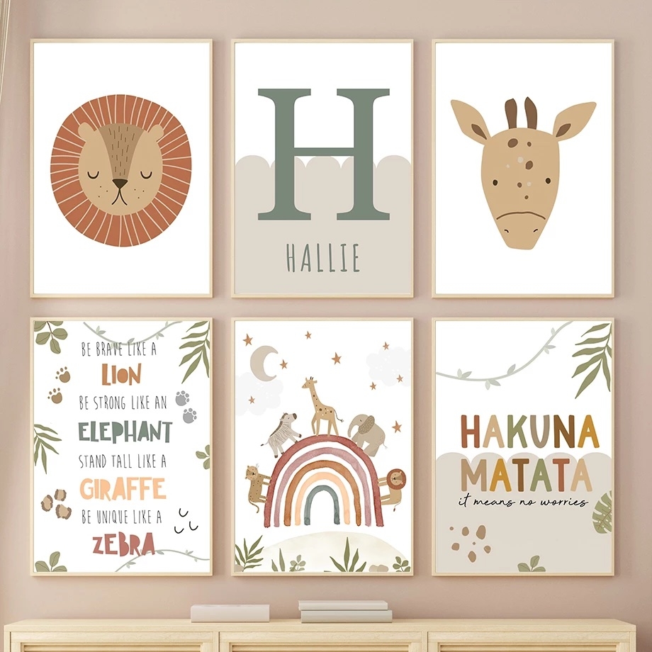 Posters - HAKUNA MATATA / Personlig / Set om 6