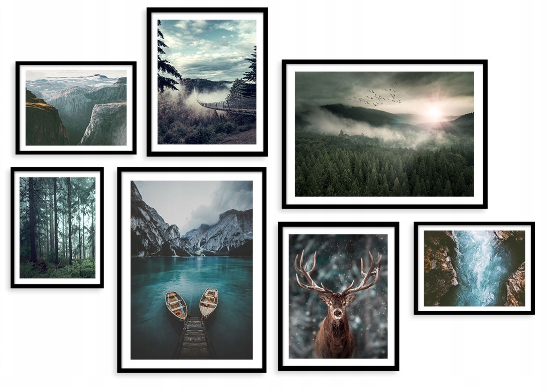 Posters - Skog / set om 7