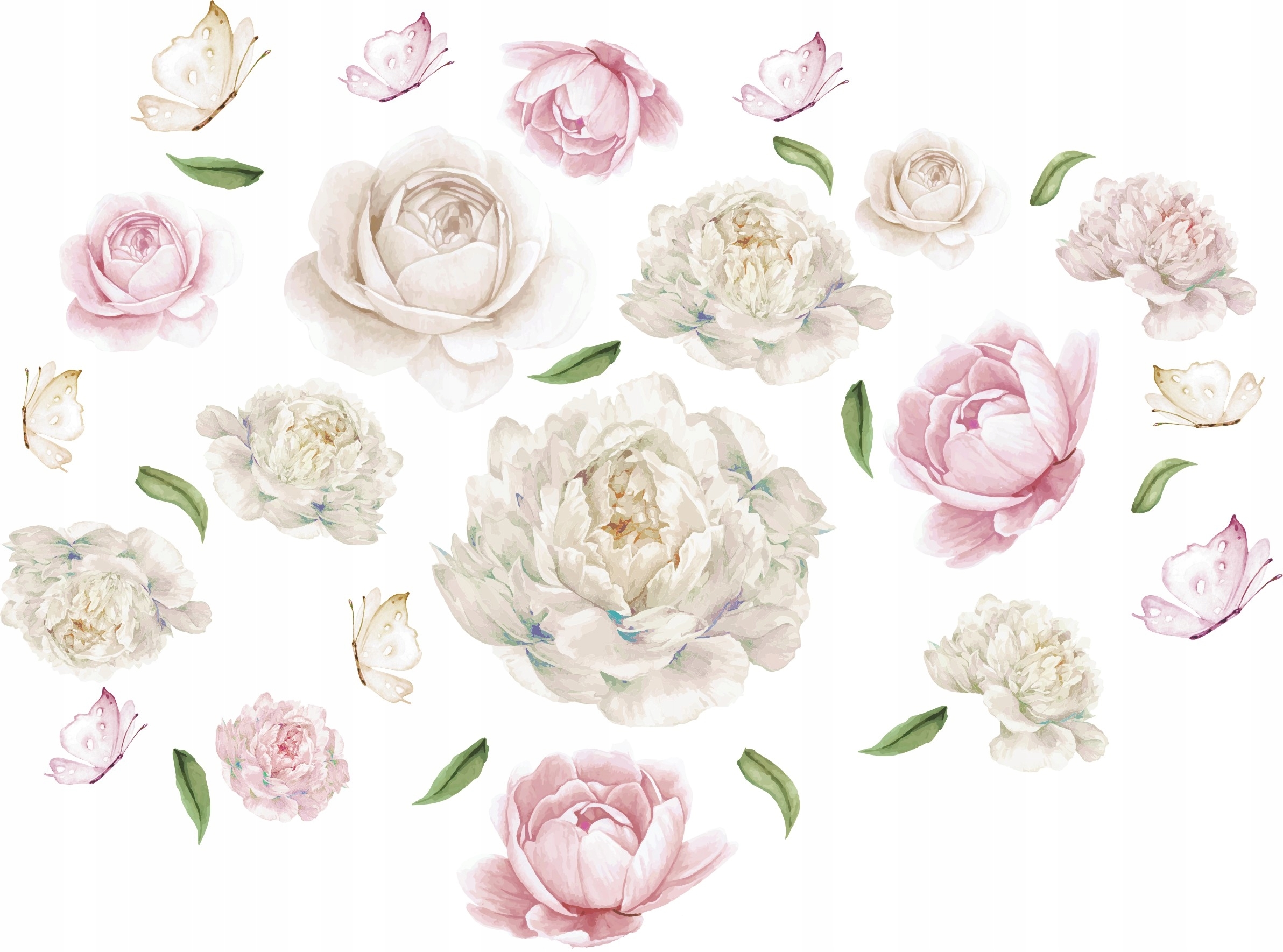 Väggdekal - Rosenpioner