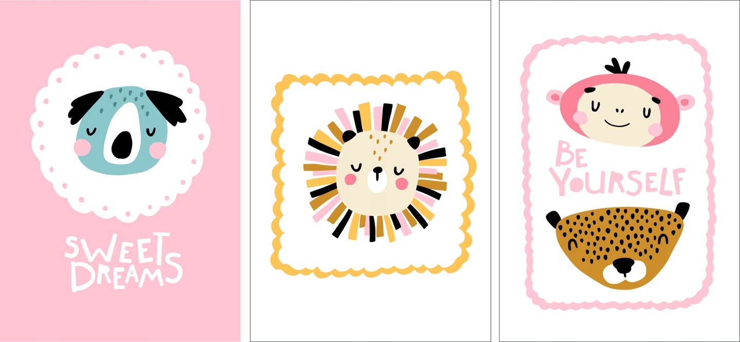 Posters -  Be Yourself / set med 3