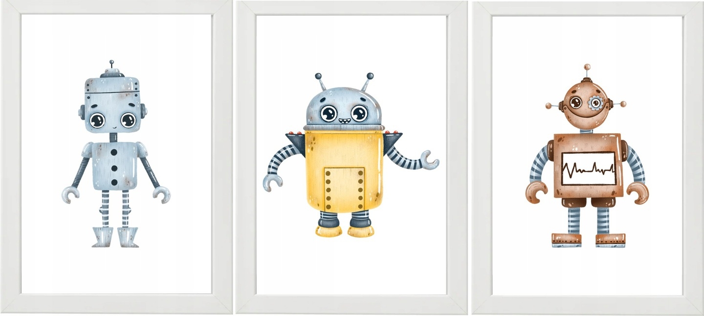 Affischer - Robot / Set med 3