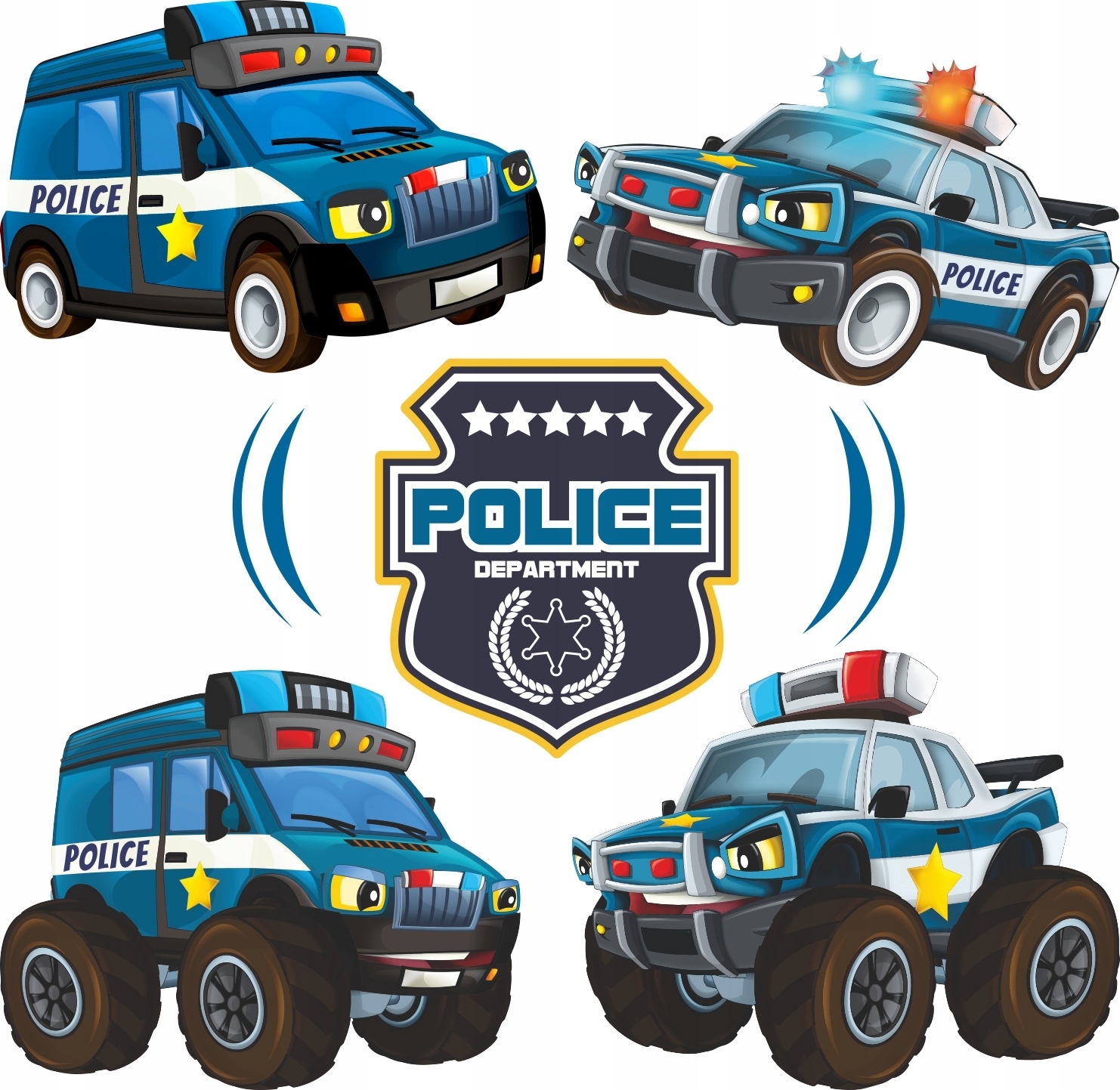 Väggdekal - Police Department