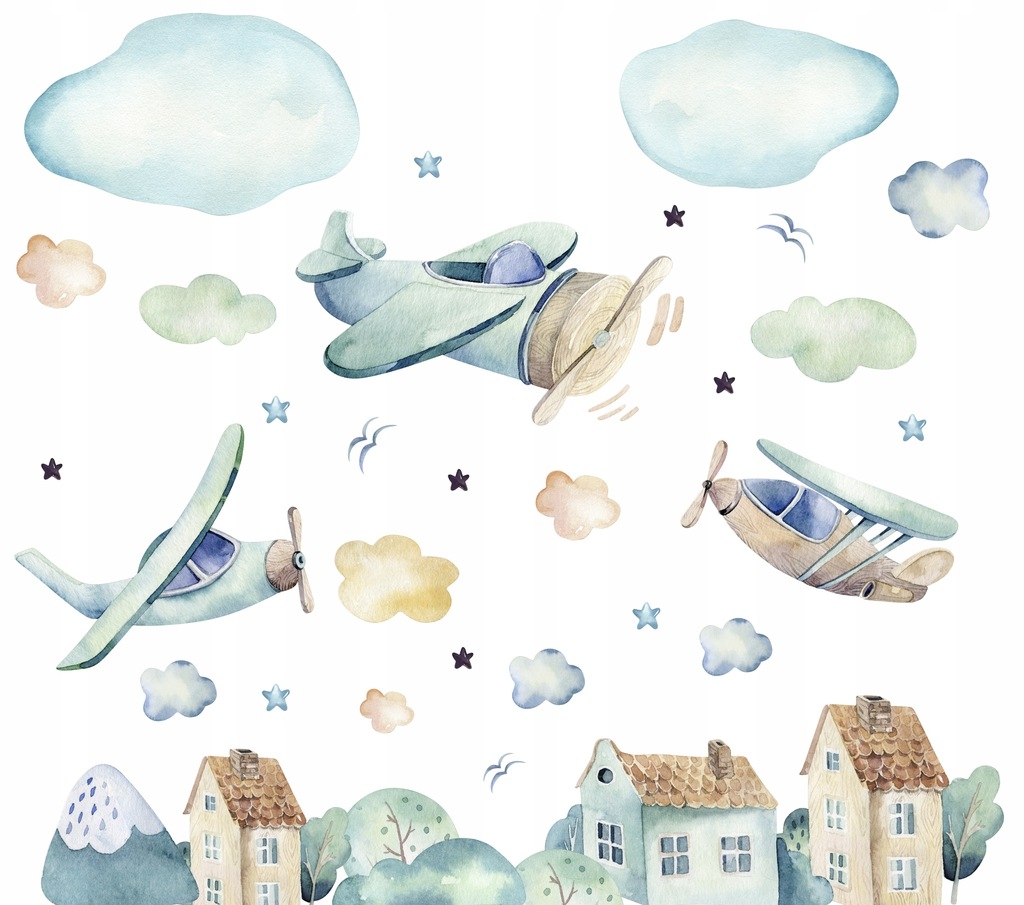 Väggdekal - Flygtransport