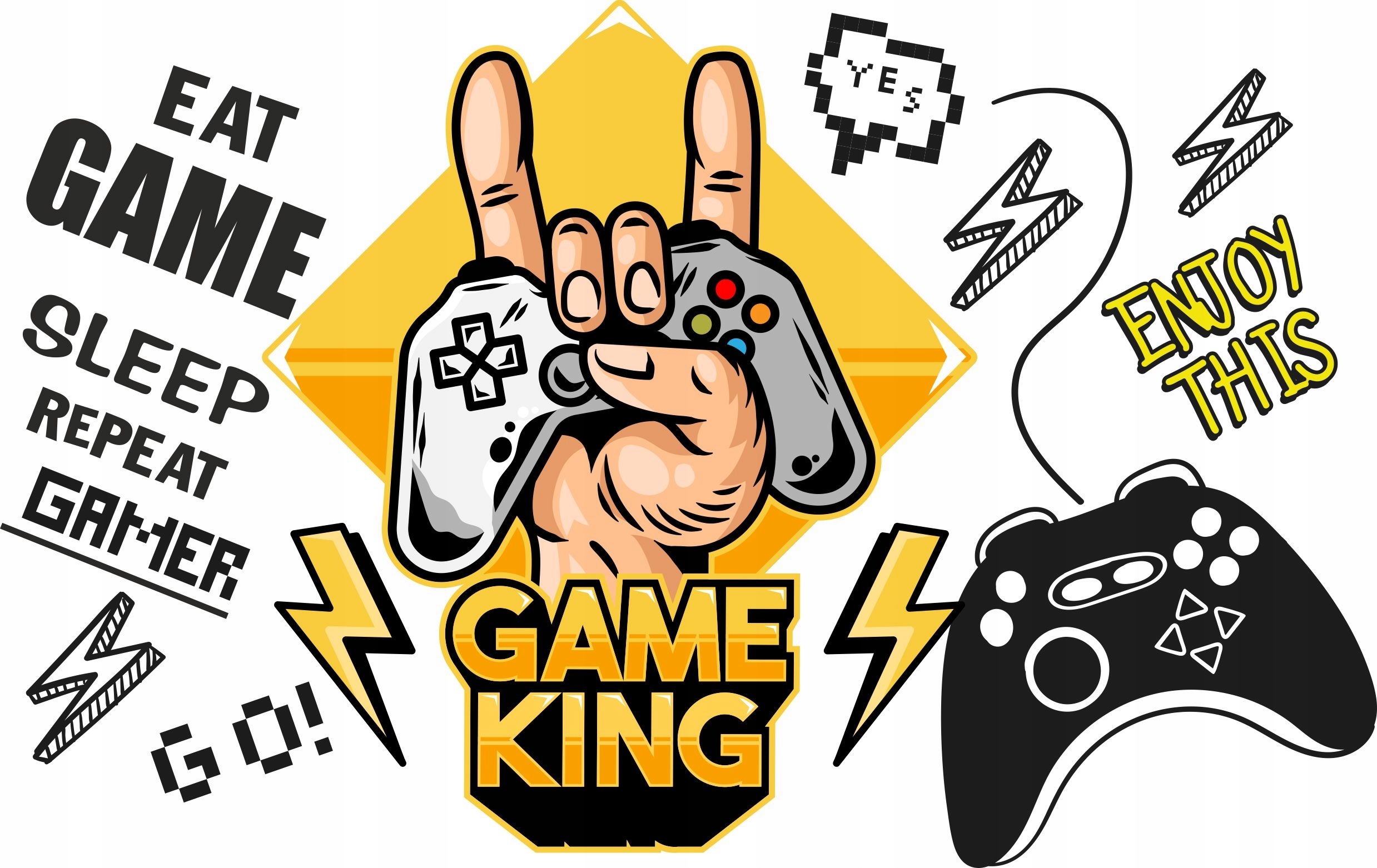 Väggdekal - GAME KING