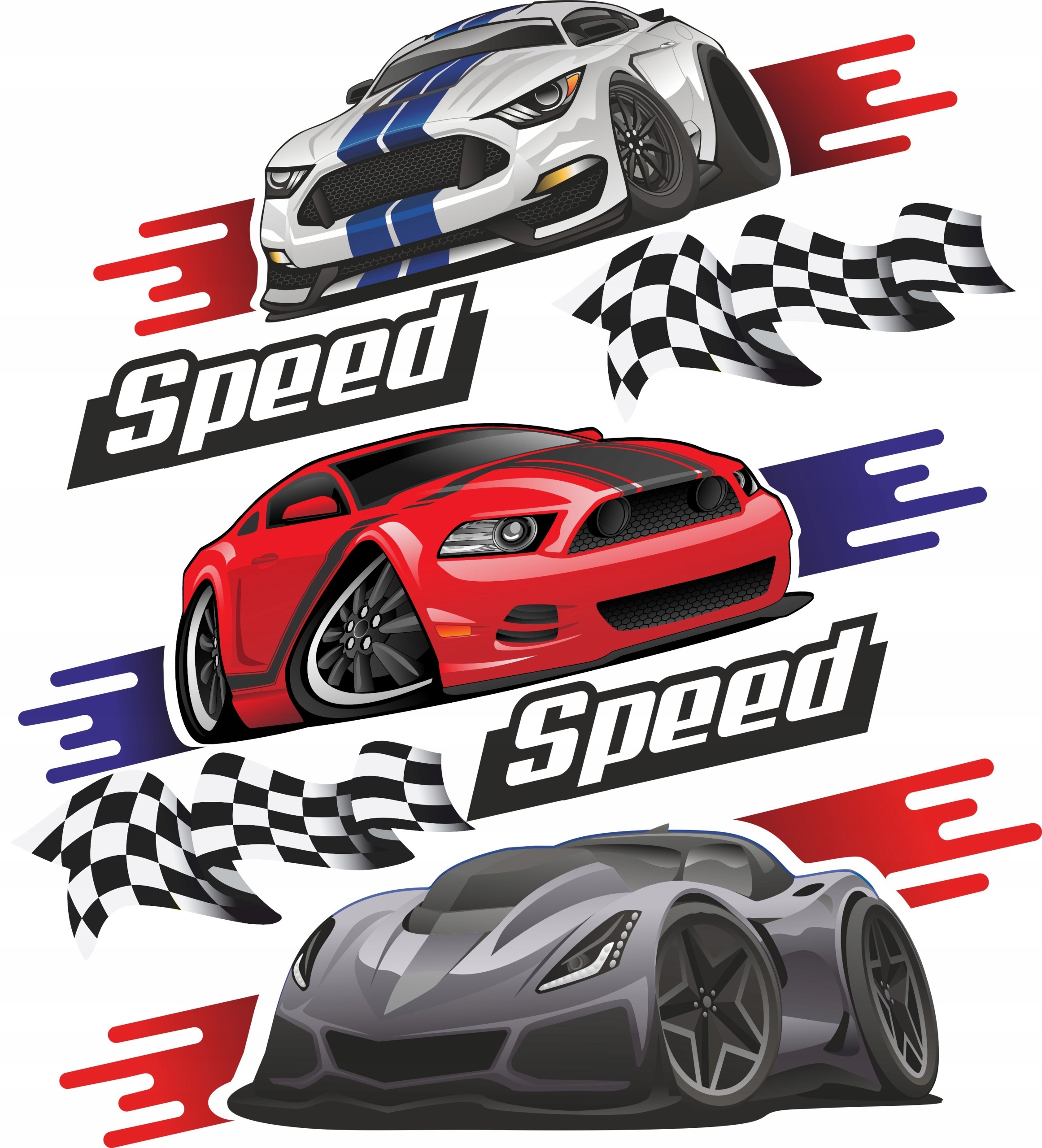Väggdekal - Speed Speed
