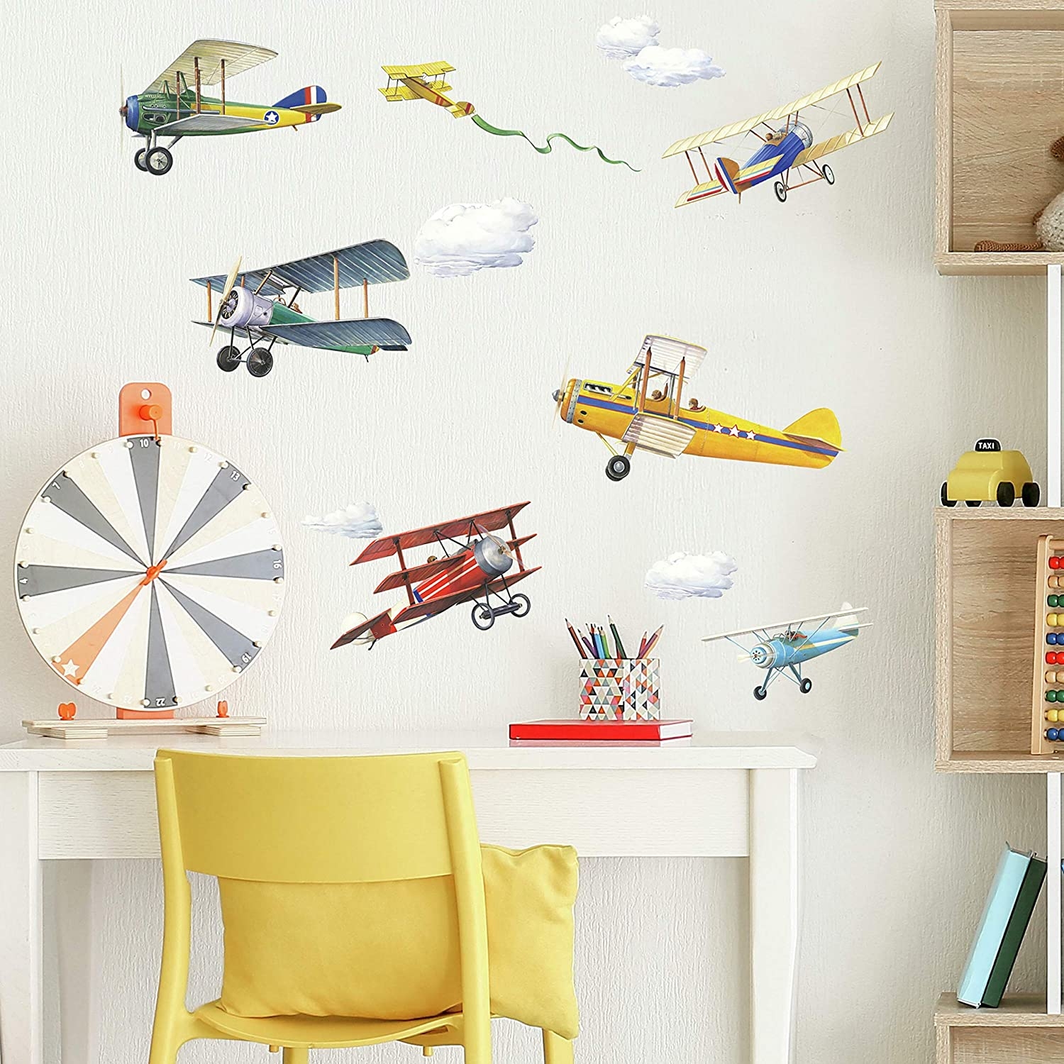 Väggdekal - Vintage flygplan