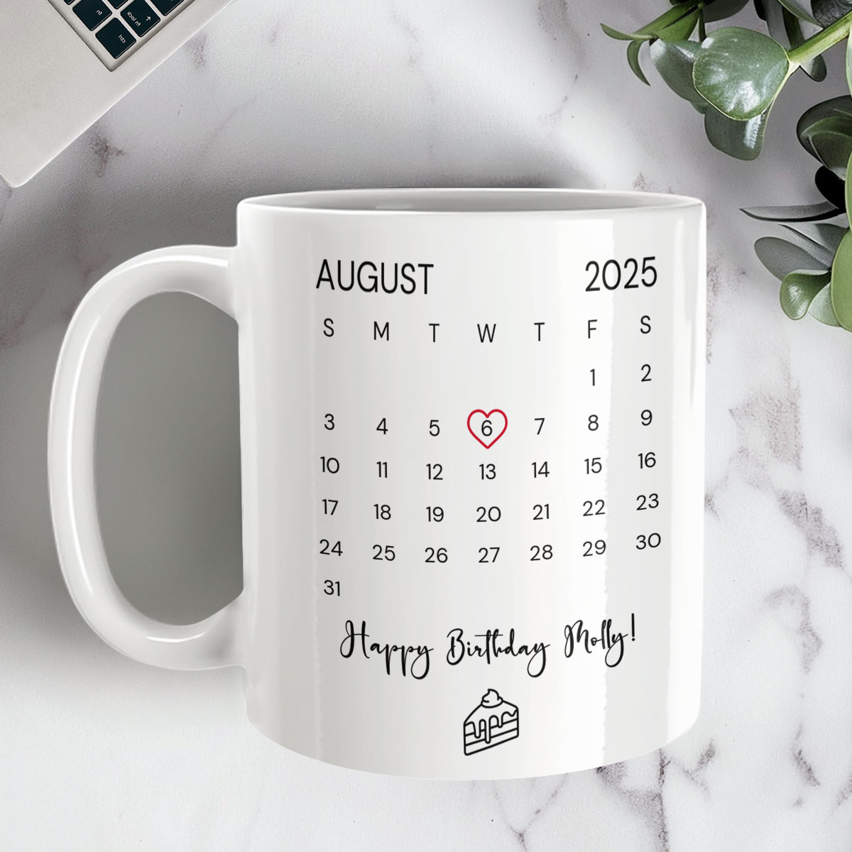 Personlig mugg - Grattis på födelsedagen Kalender