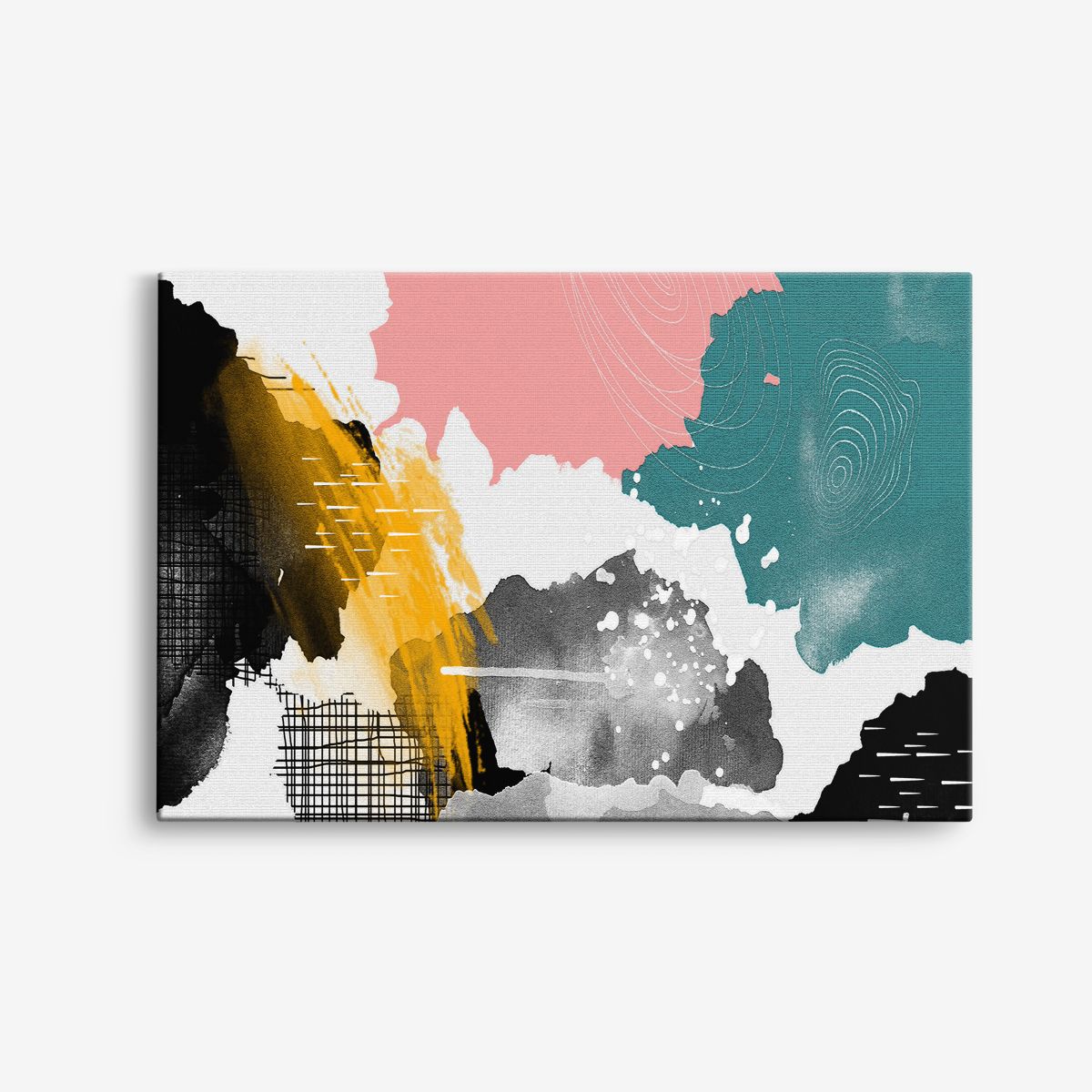 Abstrakt Färgglad Canvas