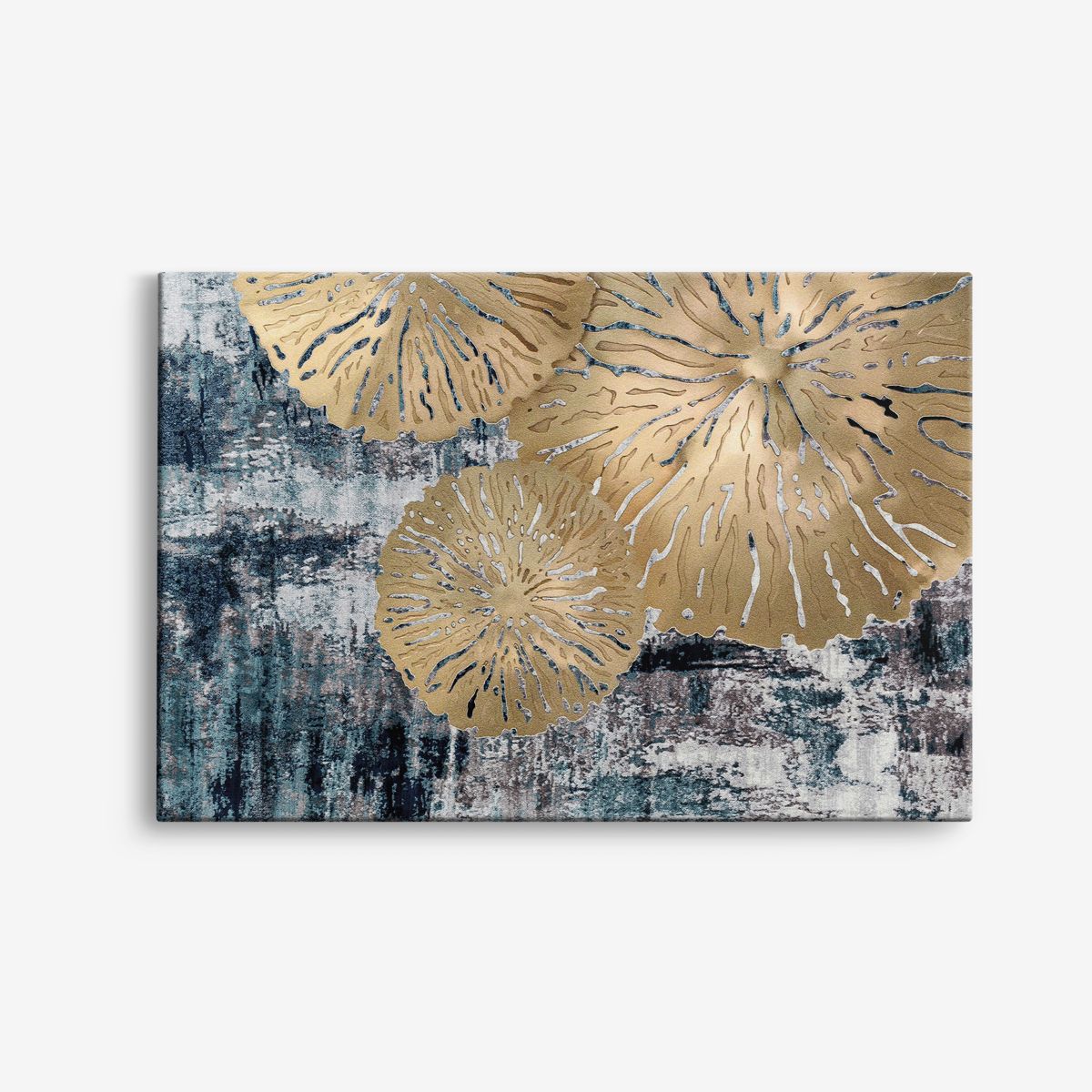 Gyllene Abstrakt Canvas Konst