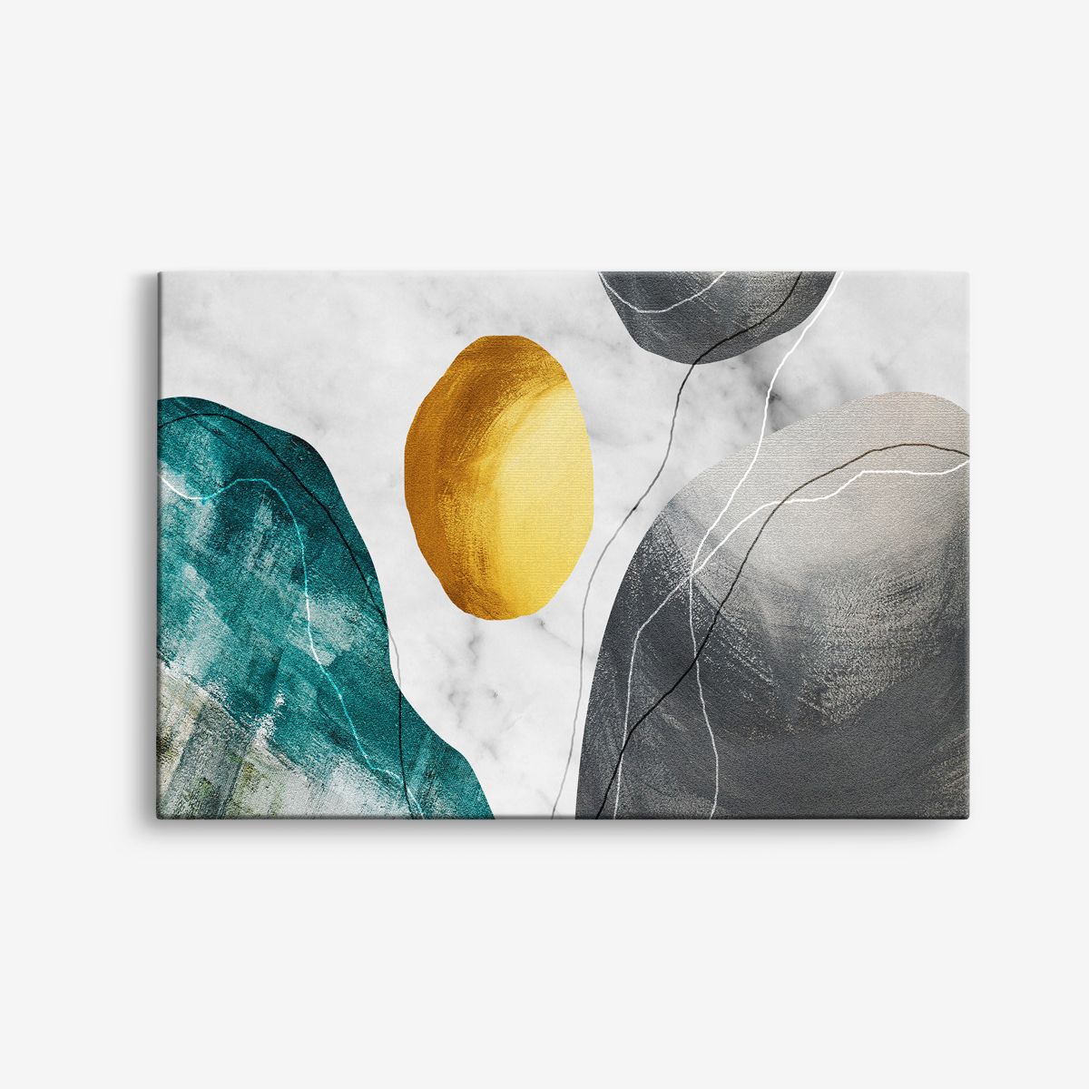 Abstrakt Canvas Konst - Enstaka Canvas