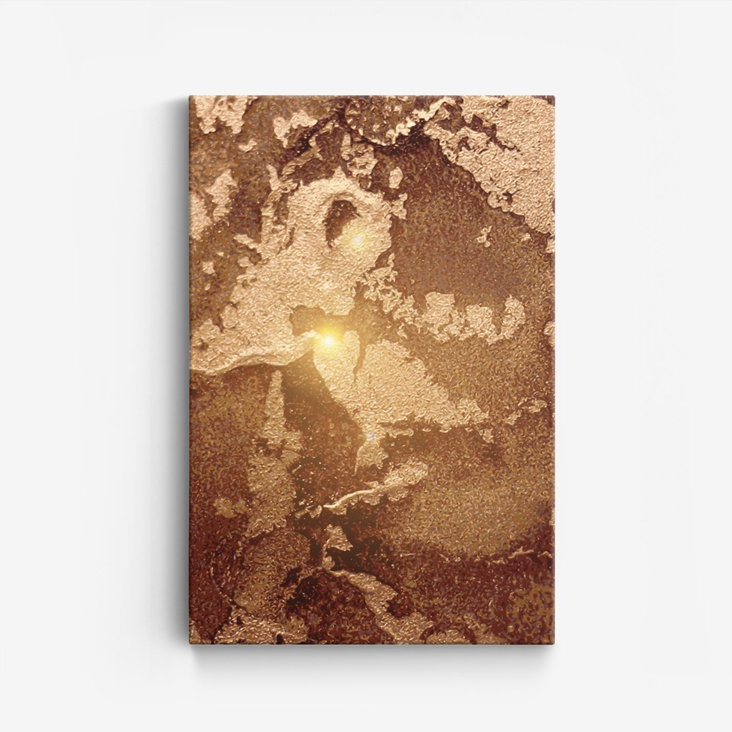 Abstrakt Guldtextur Canvas