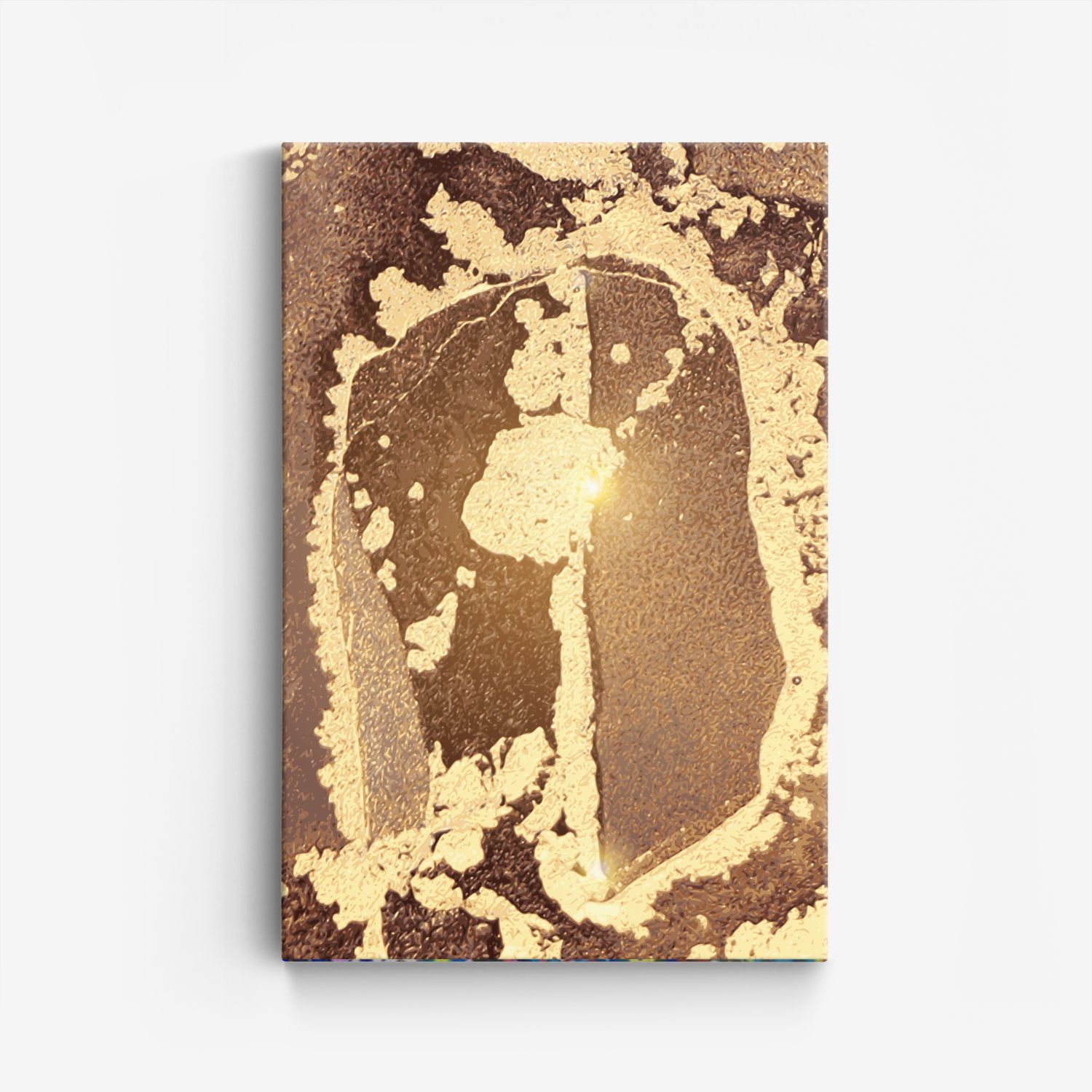 Abstrakt Guld Canvas Poster