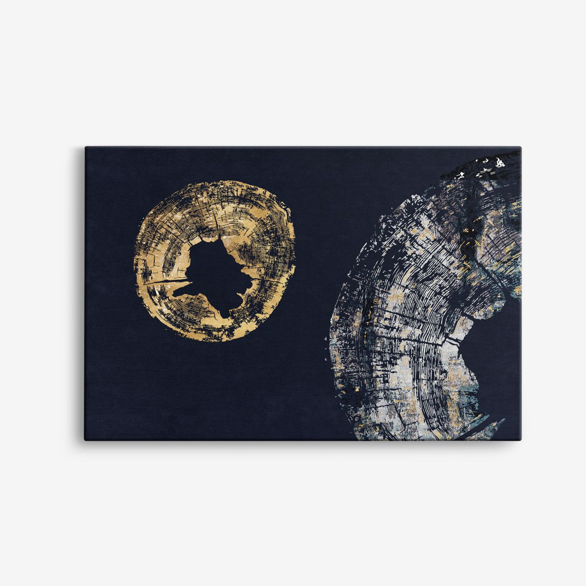 Abstrakt Gyllene Cirkel Canvas
