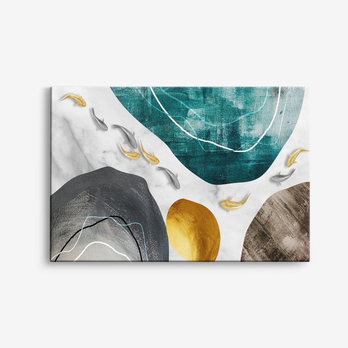 Abstrakt Canvas Konst - Set om 1