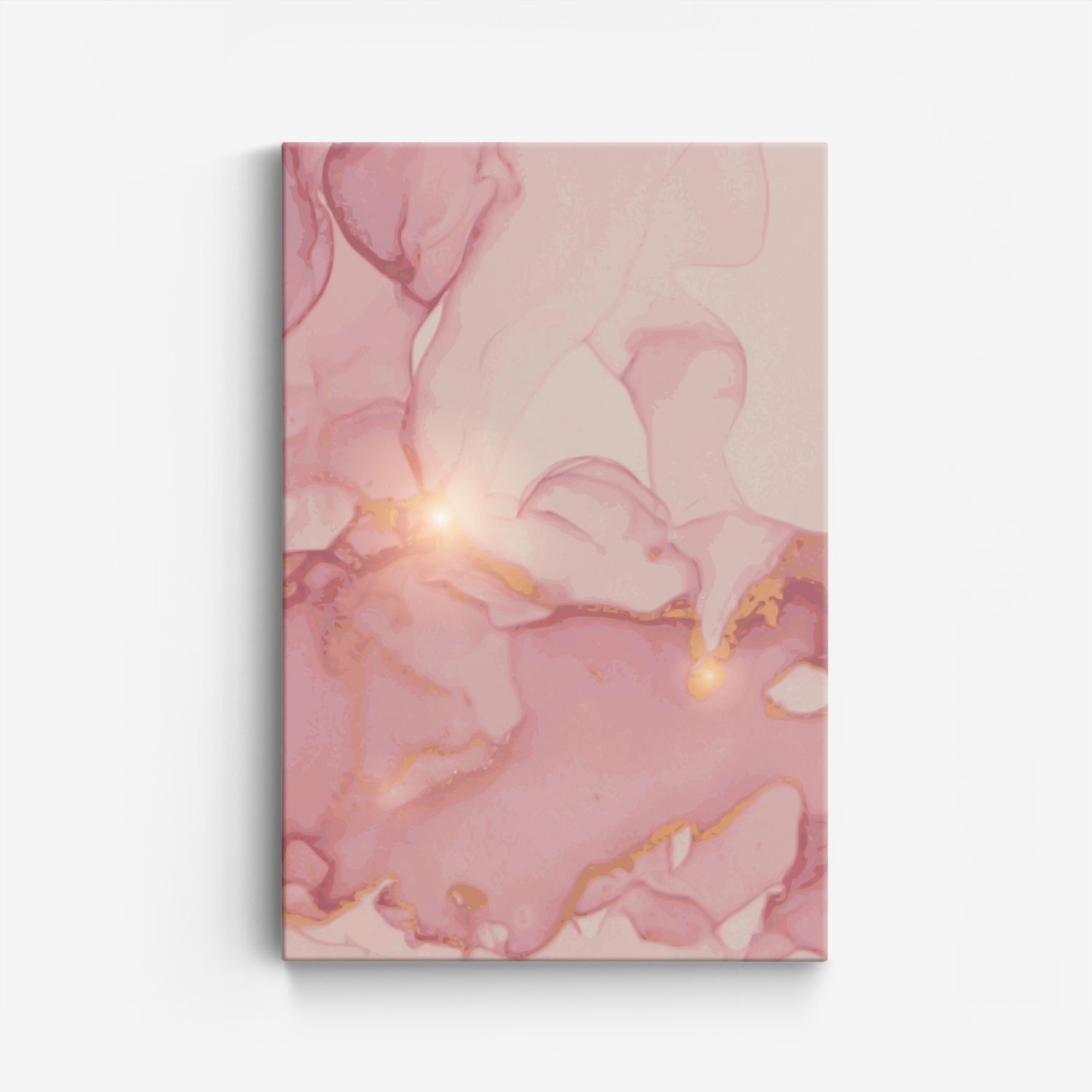 Abstrakt Rosa Konstverk Canvas