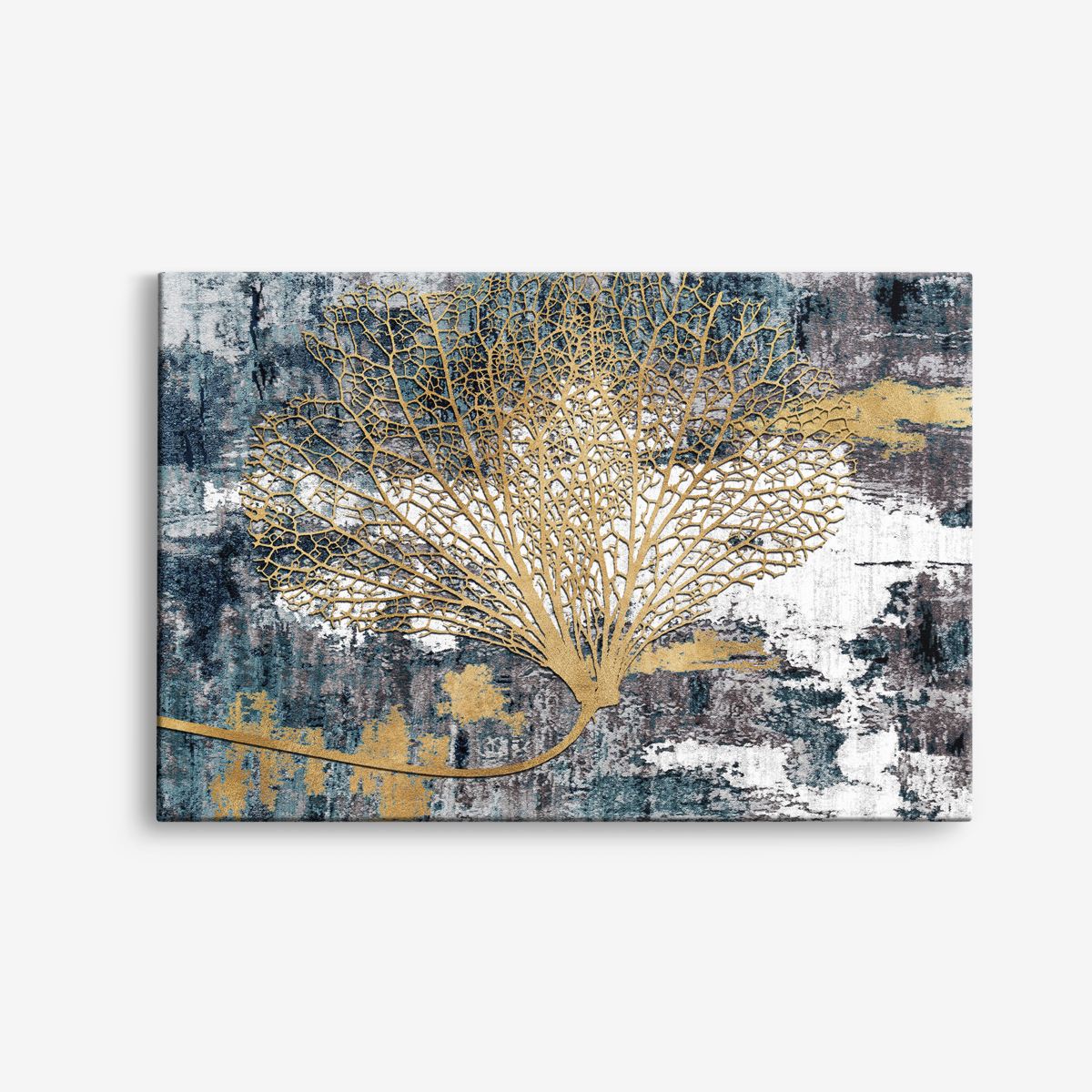 Guld Abstrakt Träd Canvas
