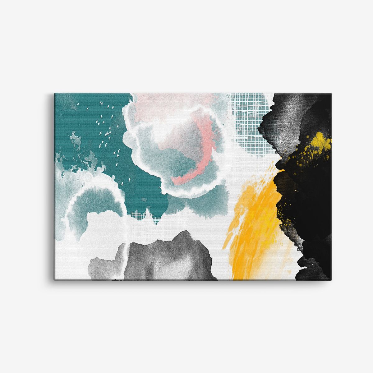 Abstrakt Akvarell Canvas