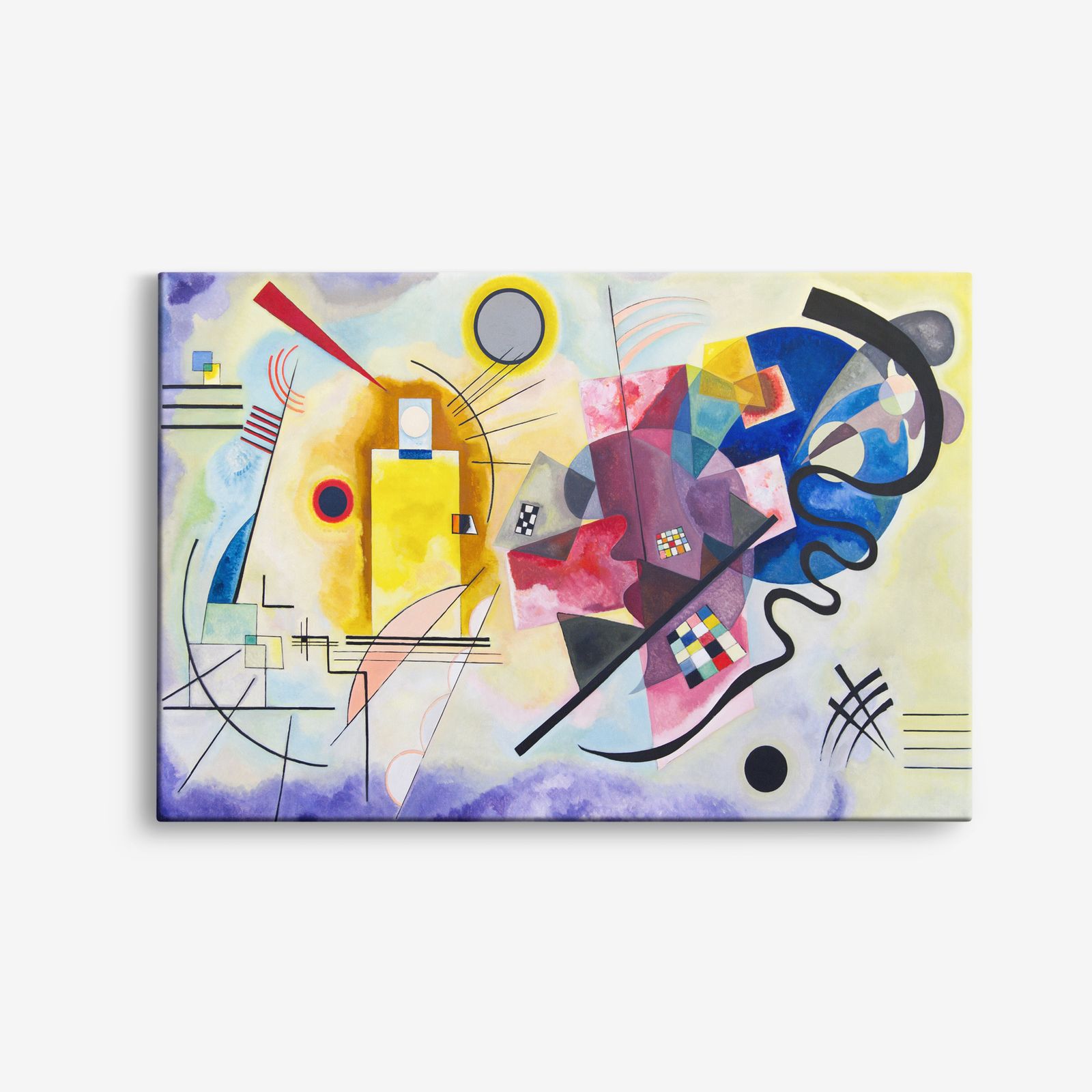 Canvas - Kadinskys Gul Röd Blå