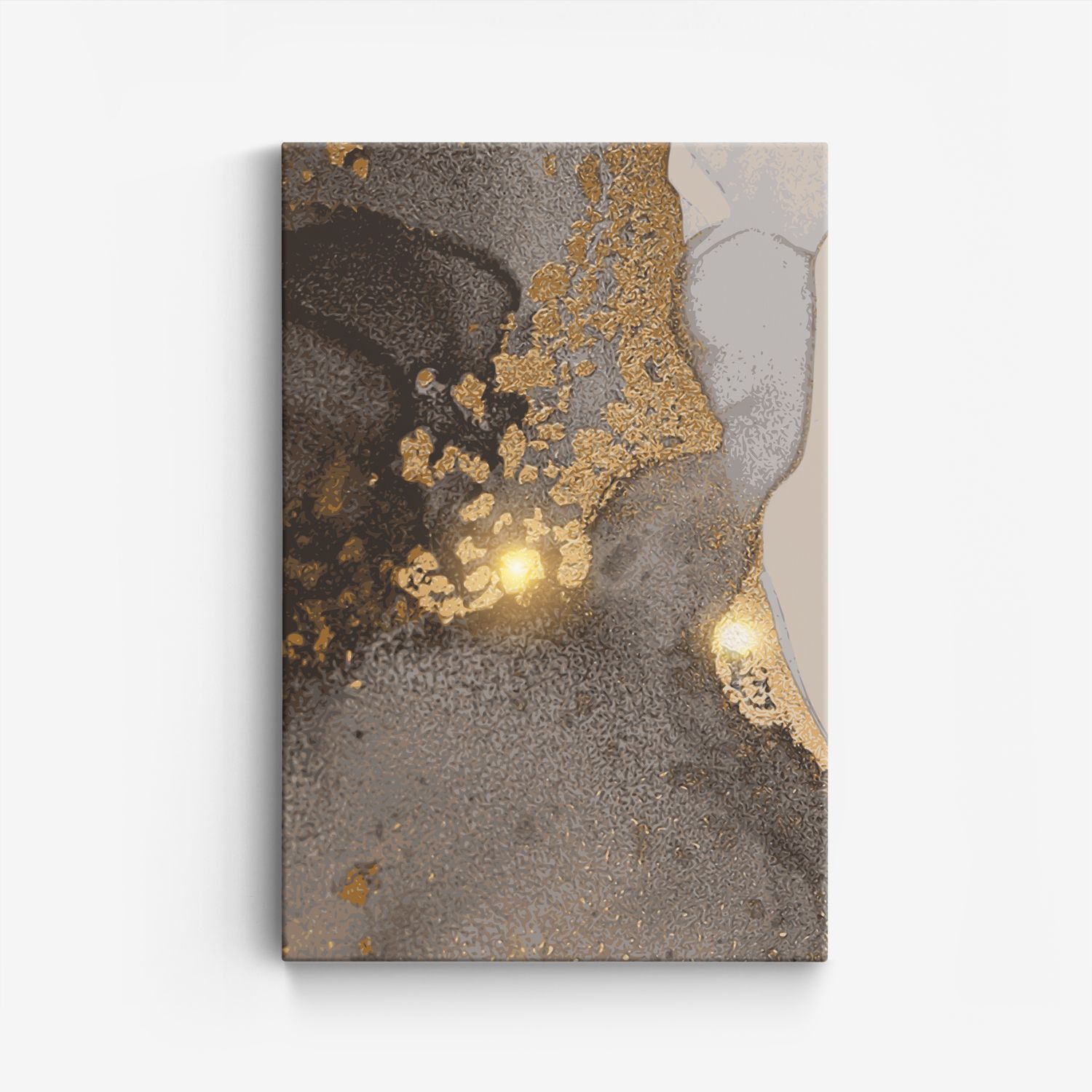 Abstrakt Guld Textur Canvas