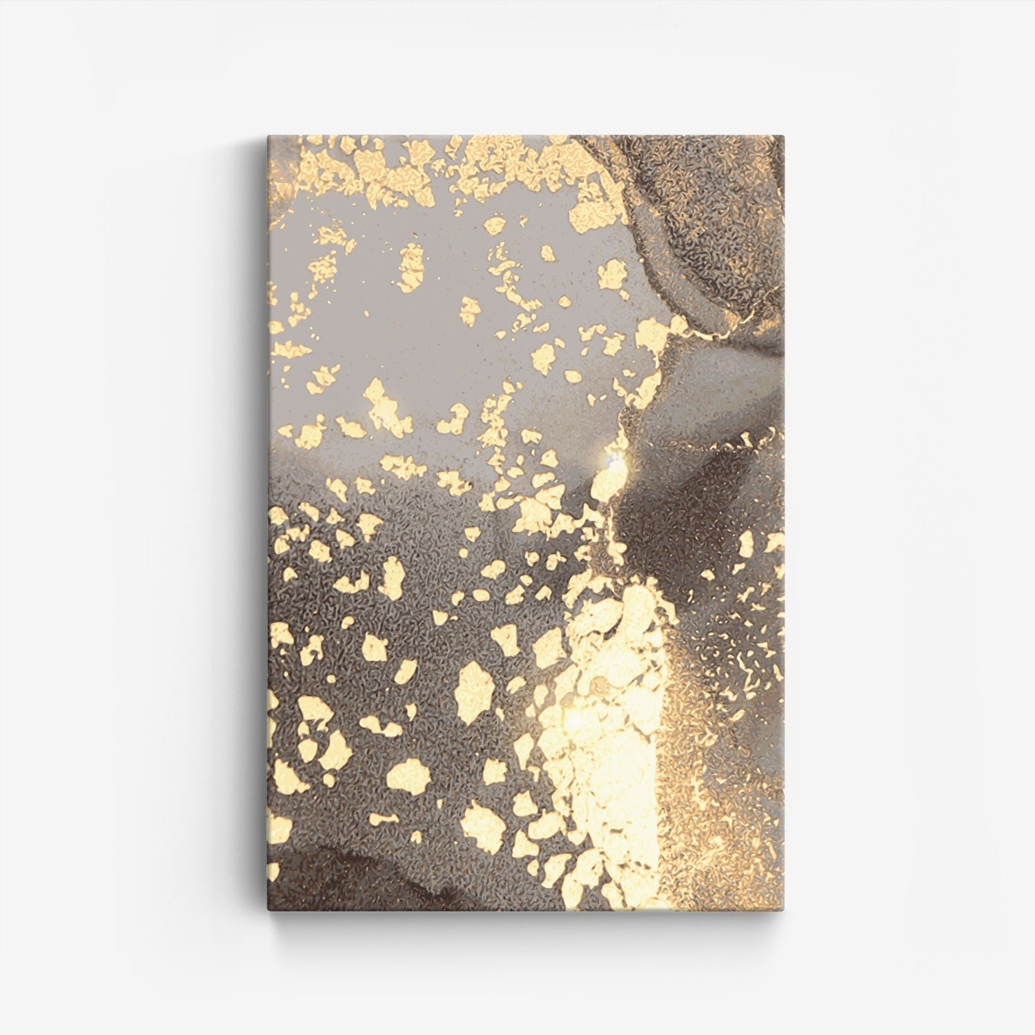 Abstrakt Guld Canvas Konst