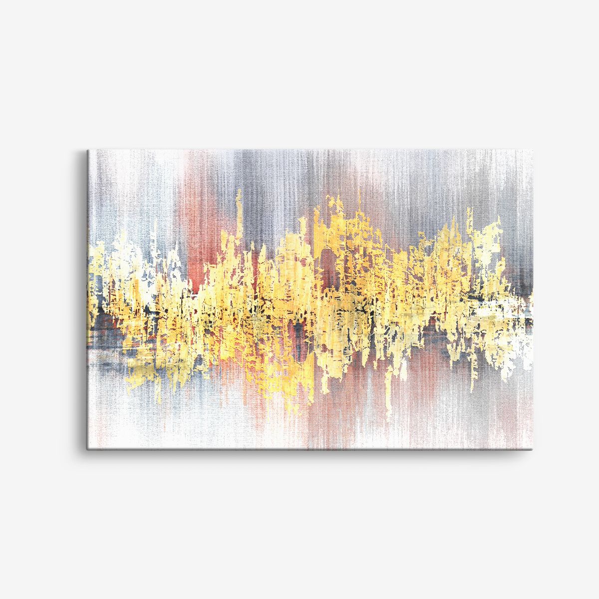 Abstrakt Gul Canvas - En Enstaka