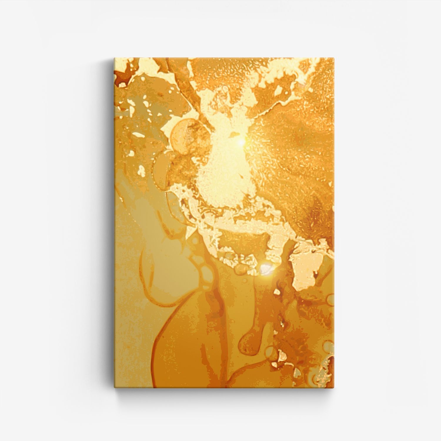 Abstrakt Guldkonst Canvas