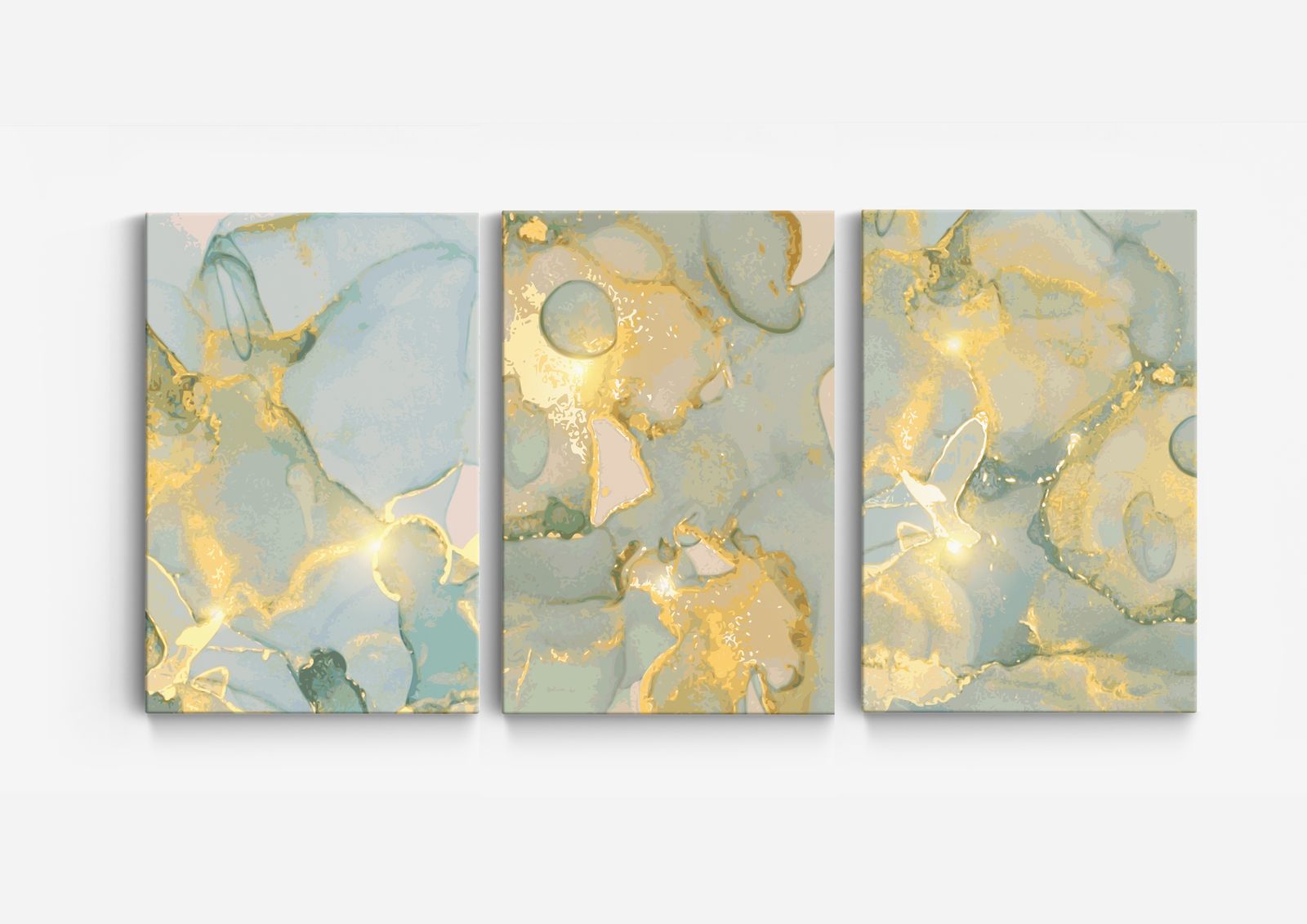 Abstrakt Canvas Konst - Sats om 3