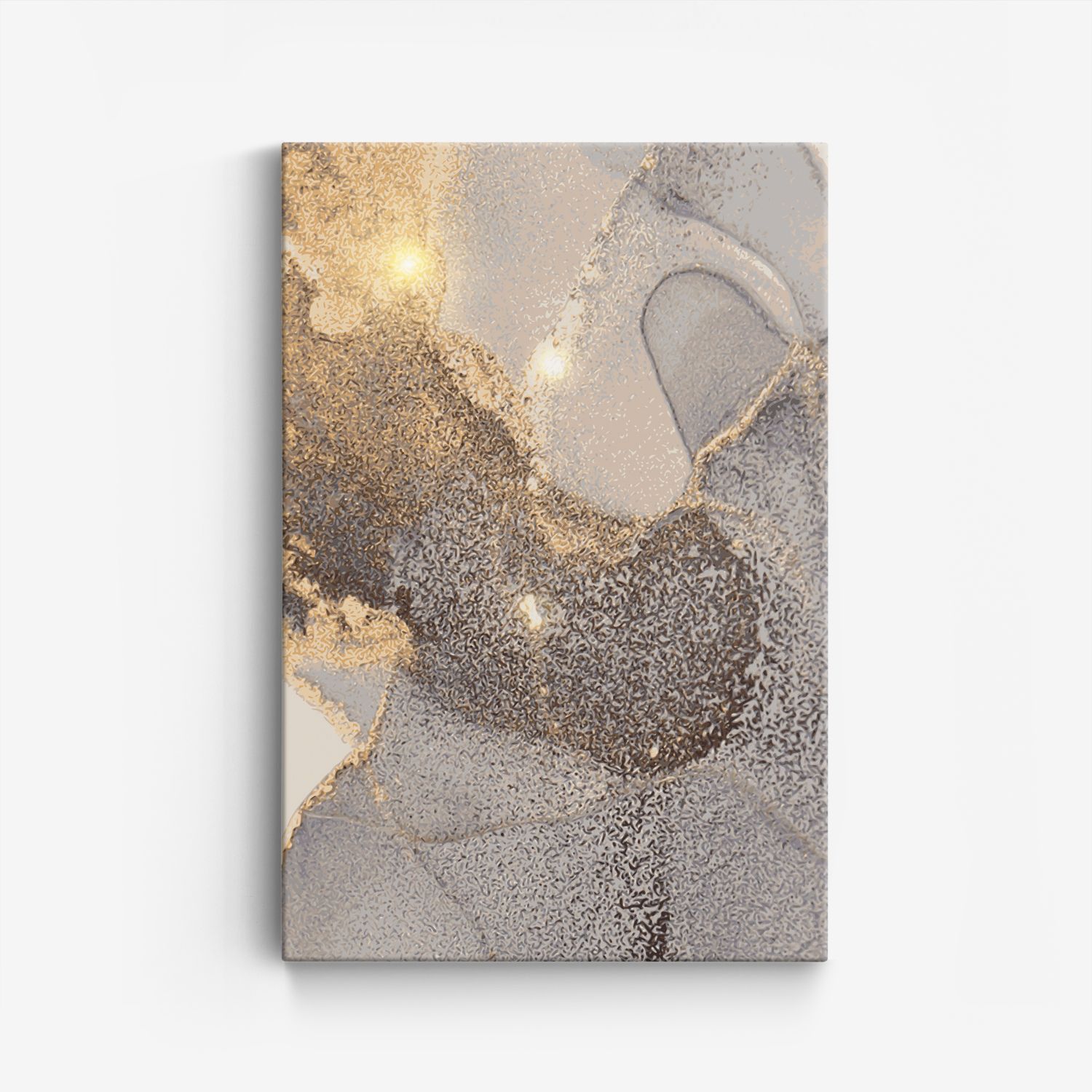 Abstrakt Guld Canvas