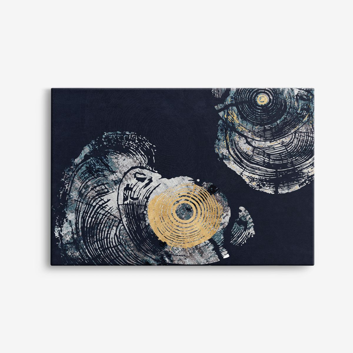 Abstrakt Träringar Canvas