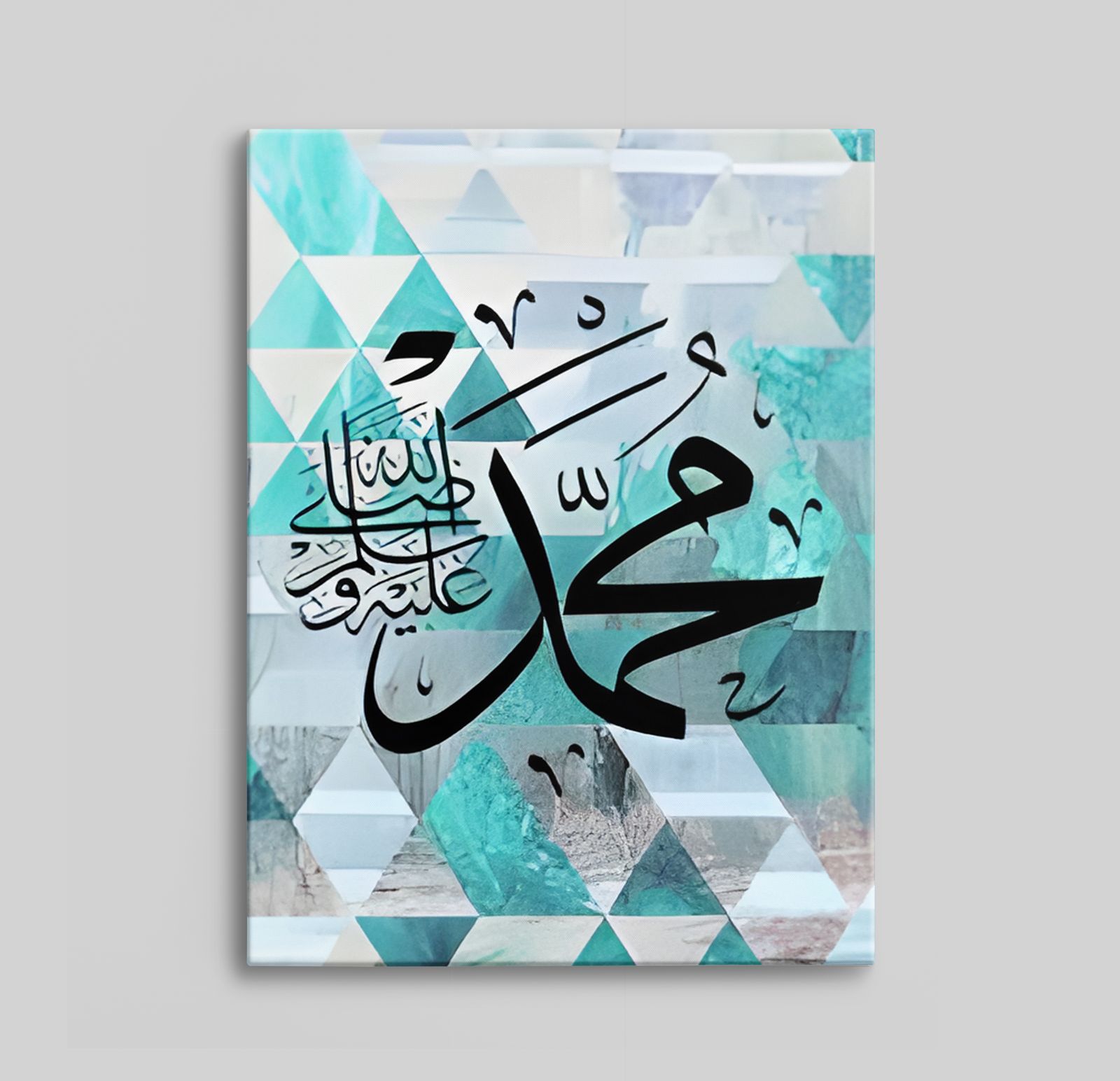 Turkos Islamsk Kalligrafi Canvas