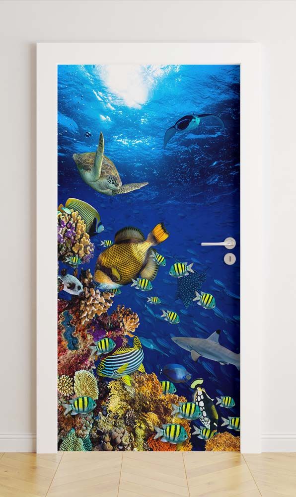 Dörrfolie - Underwater Scene / Peel and Stick