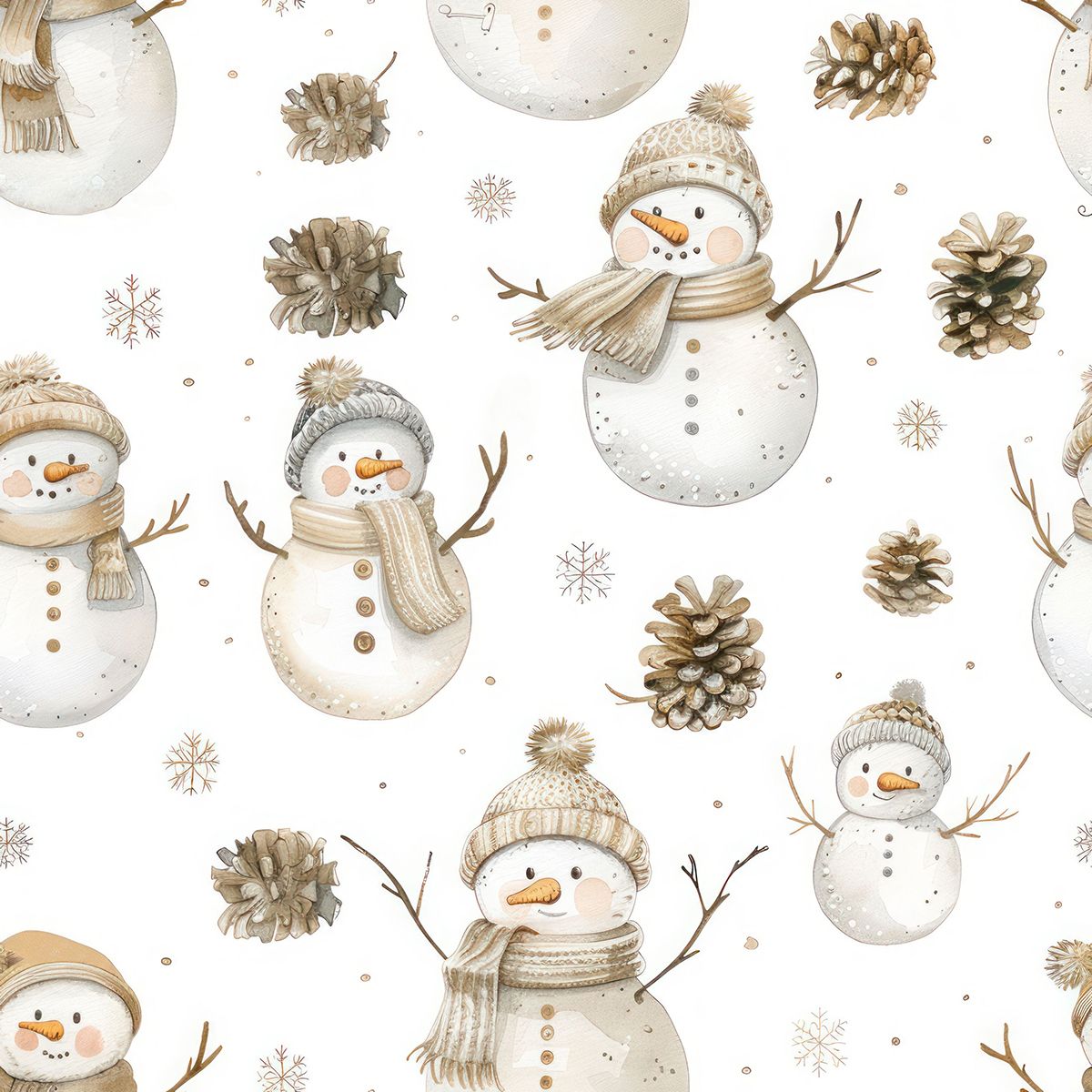 Snögubbe Jul Dekorplast