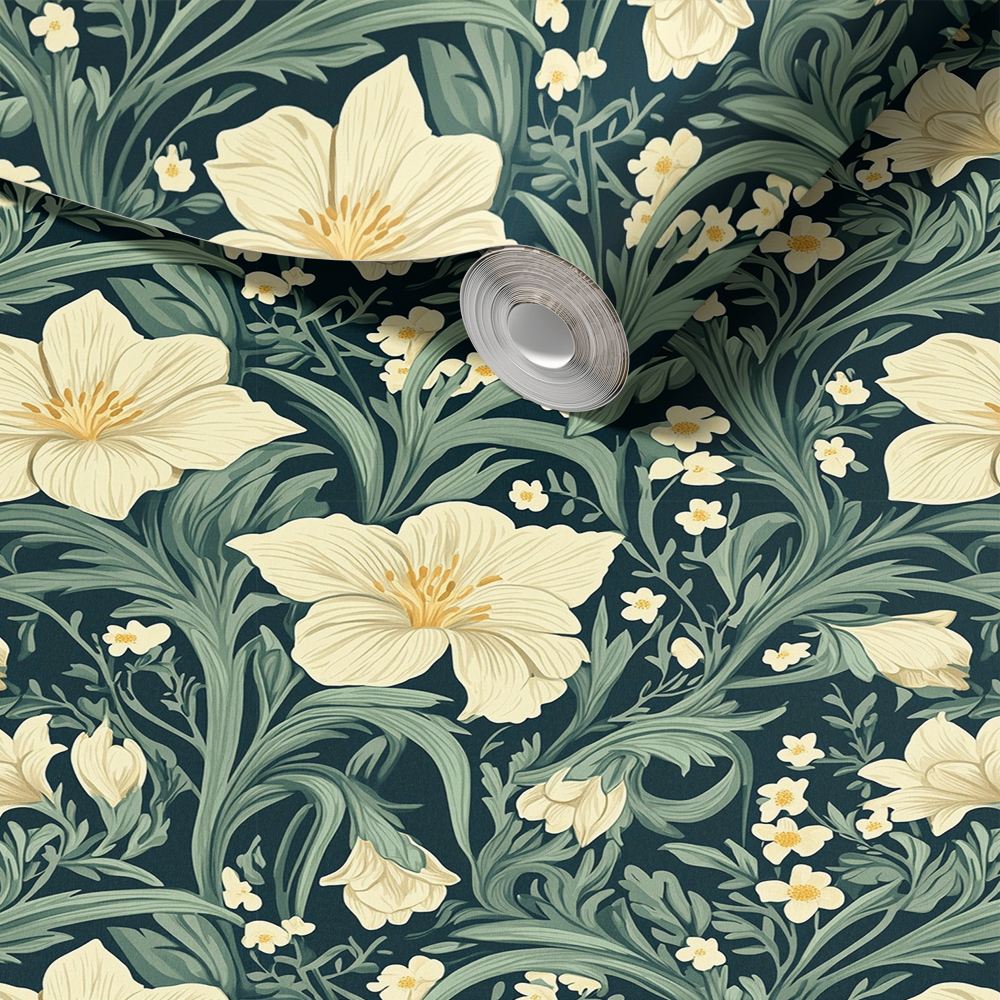 Dekorplast med Blommönster